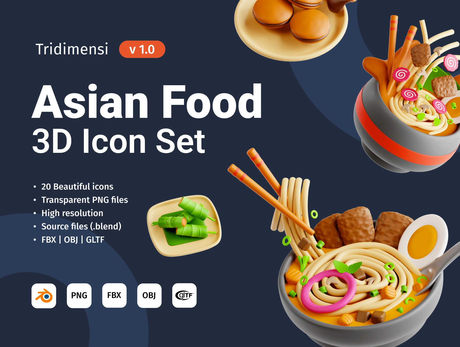 [VIP] 3D Asian Food
