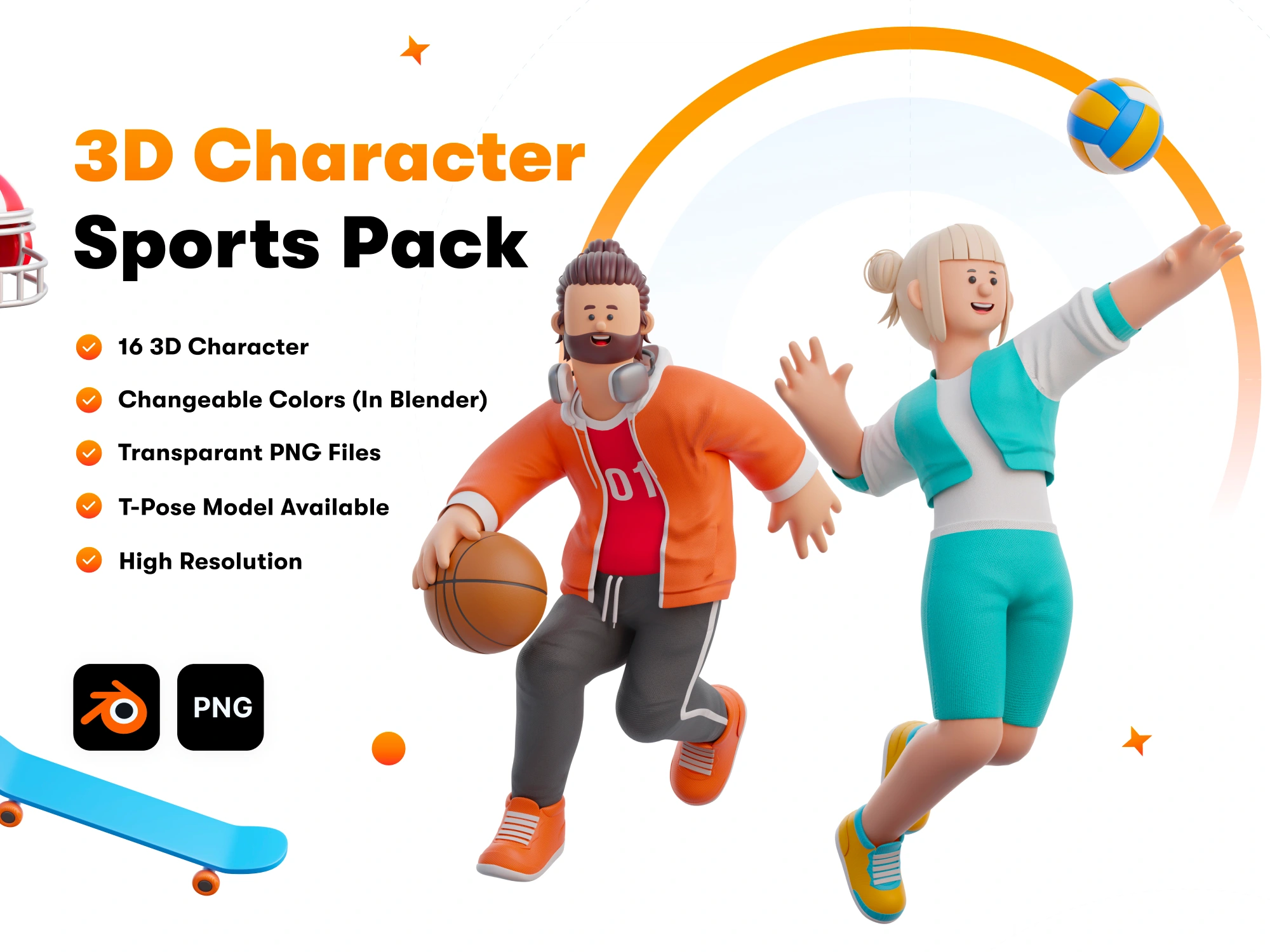 [VIP] 3D Character Sports Pack