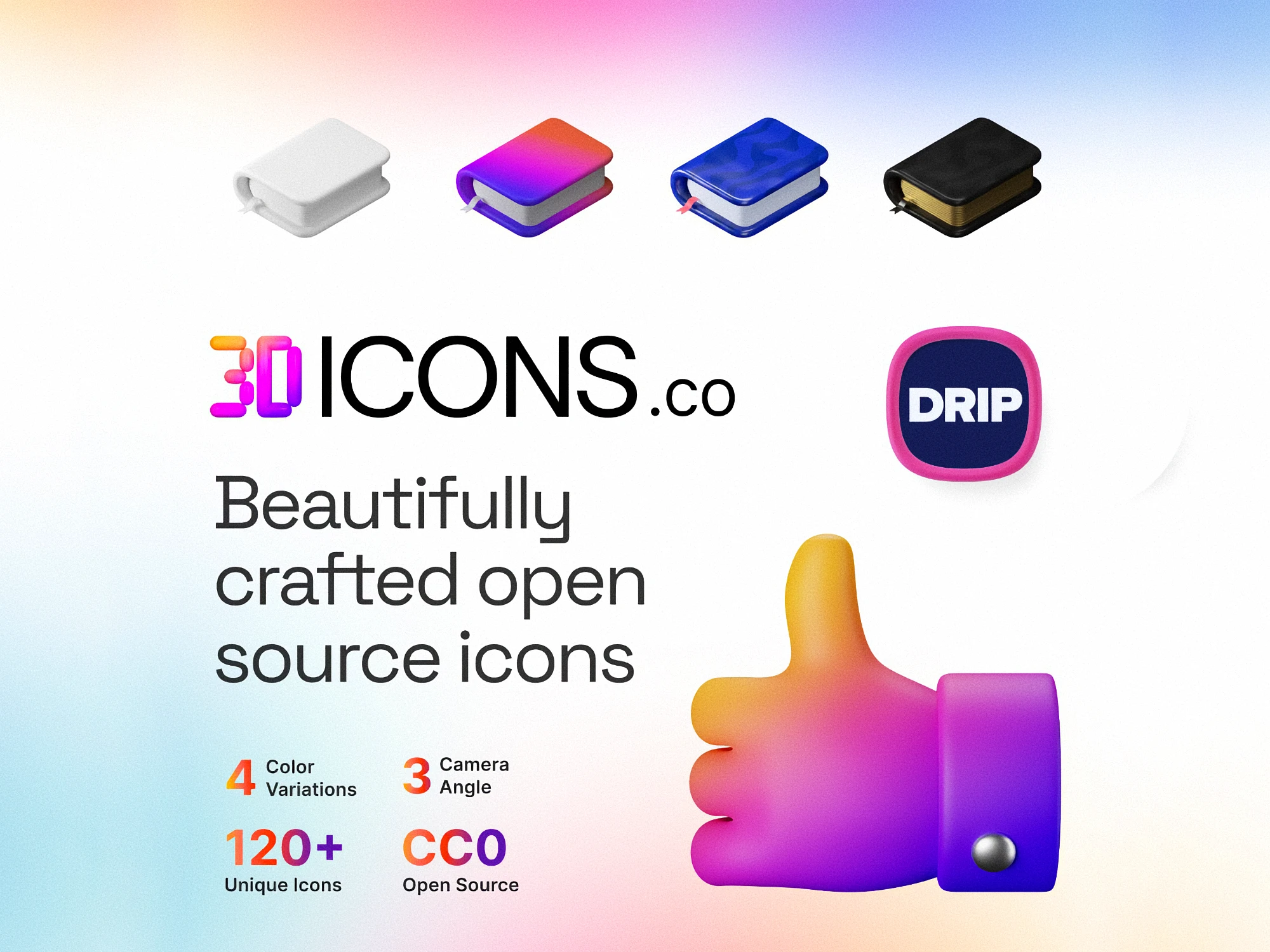1440+ 3D Icon Library