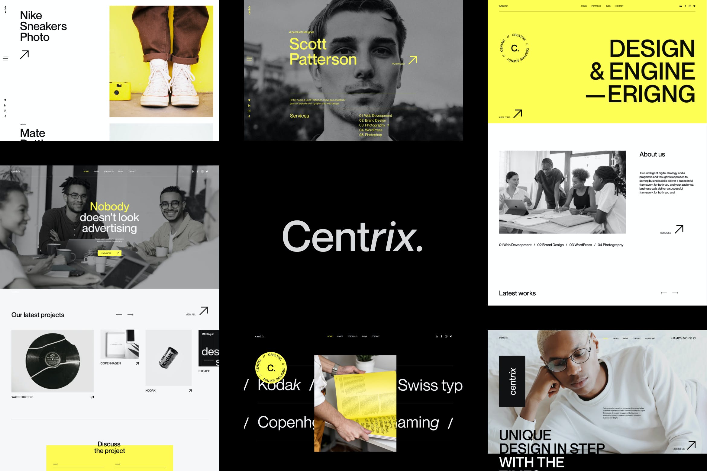 [VIP] Centrix.: Creative Agency & Portfolio Figma+HTML