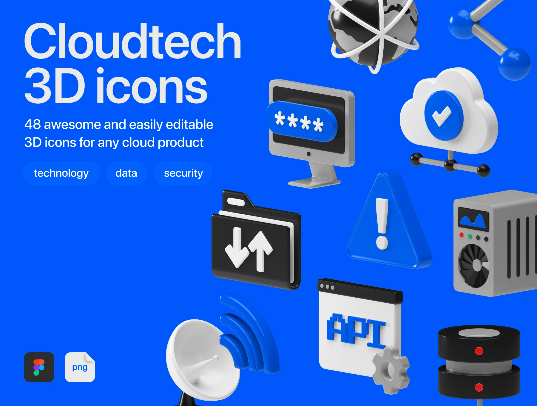 [VIP] Cloudtech 3D icons
