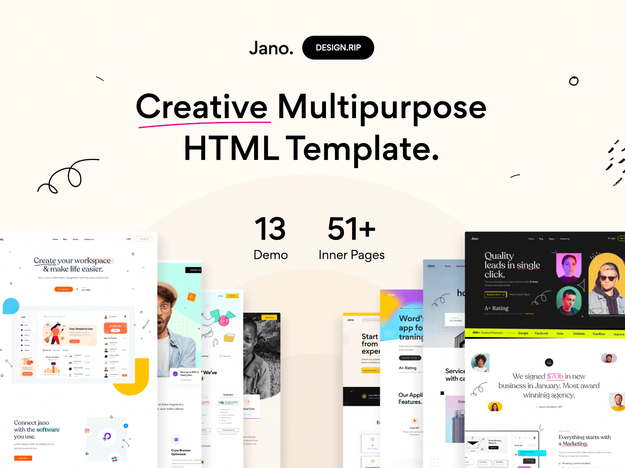 [VIP] Jano: Creative Multipurpose HTML + Figma