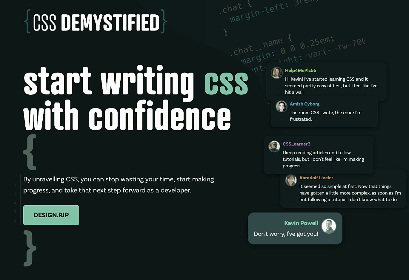 [VIP] Kevin Powell: CSS Demystified: Start writing CSS with confidence