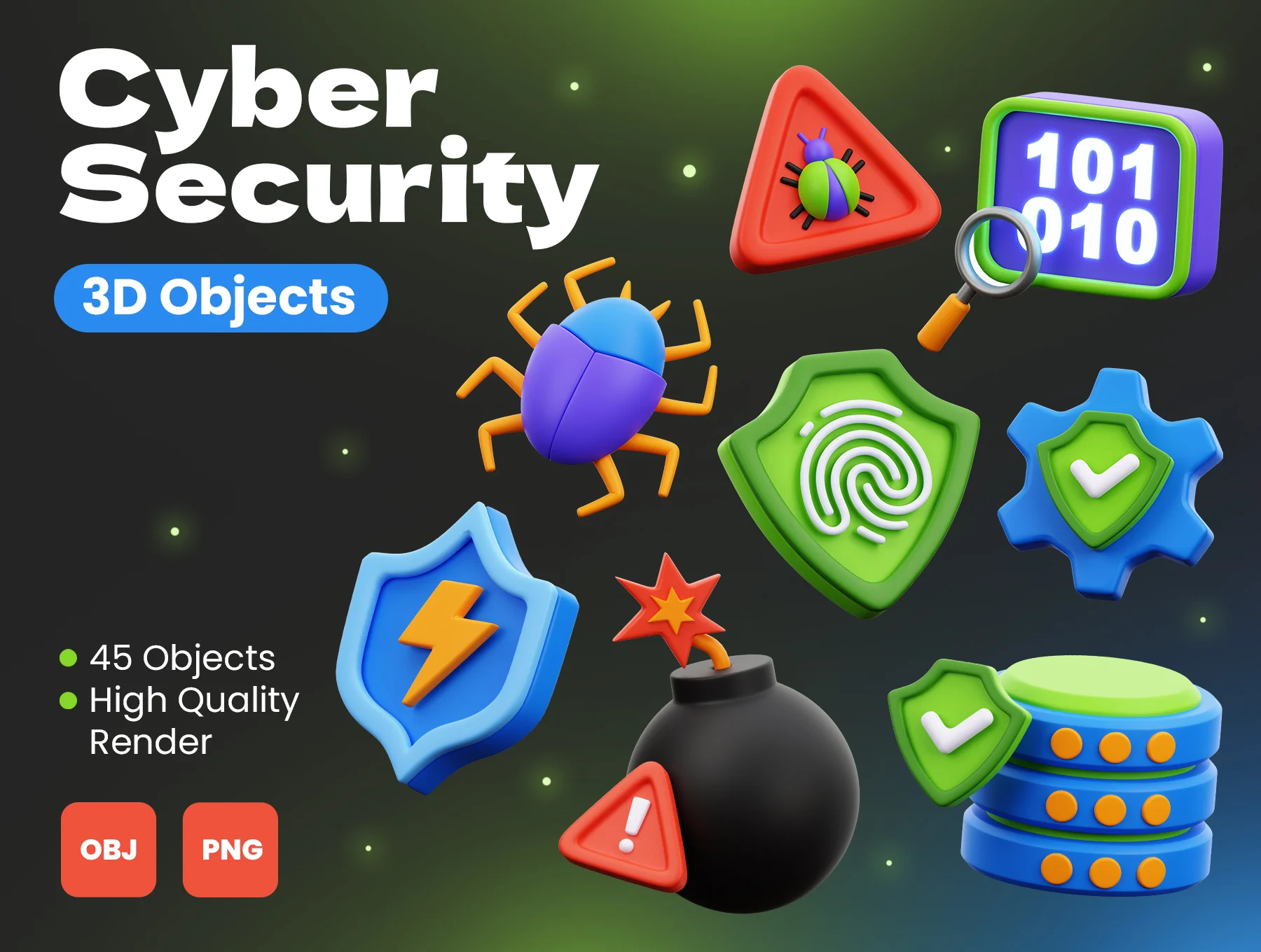 [VIP] Cyber Security 3D Objects
