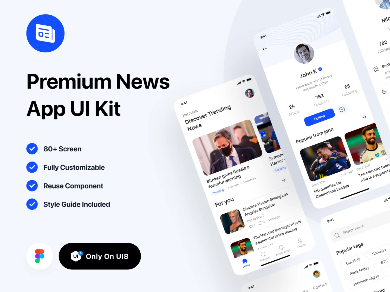 [VIP] Daily: Premium News App UI Kit