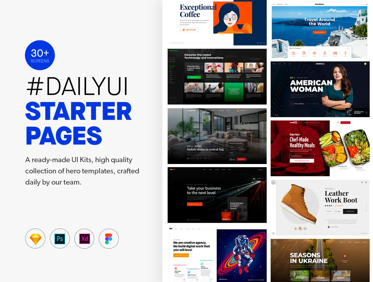 [VIP] Daily UI Starter Pages: A ready-made UI Kits
