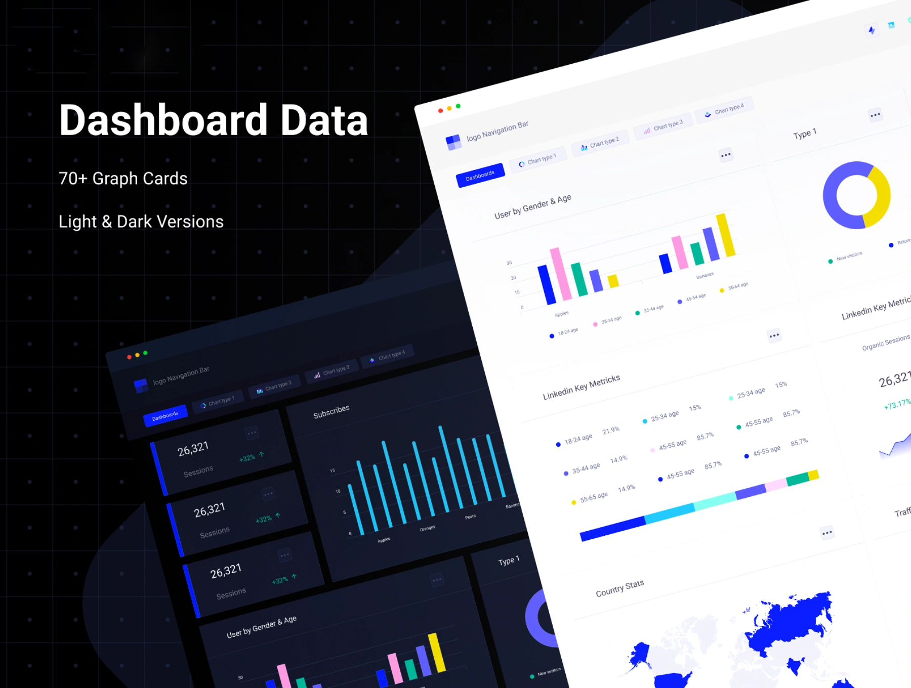 [VIP] Data Visualization Dashboard UI Kit