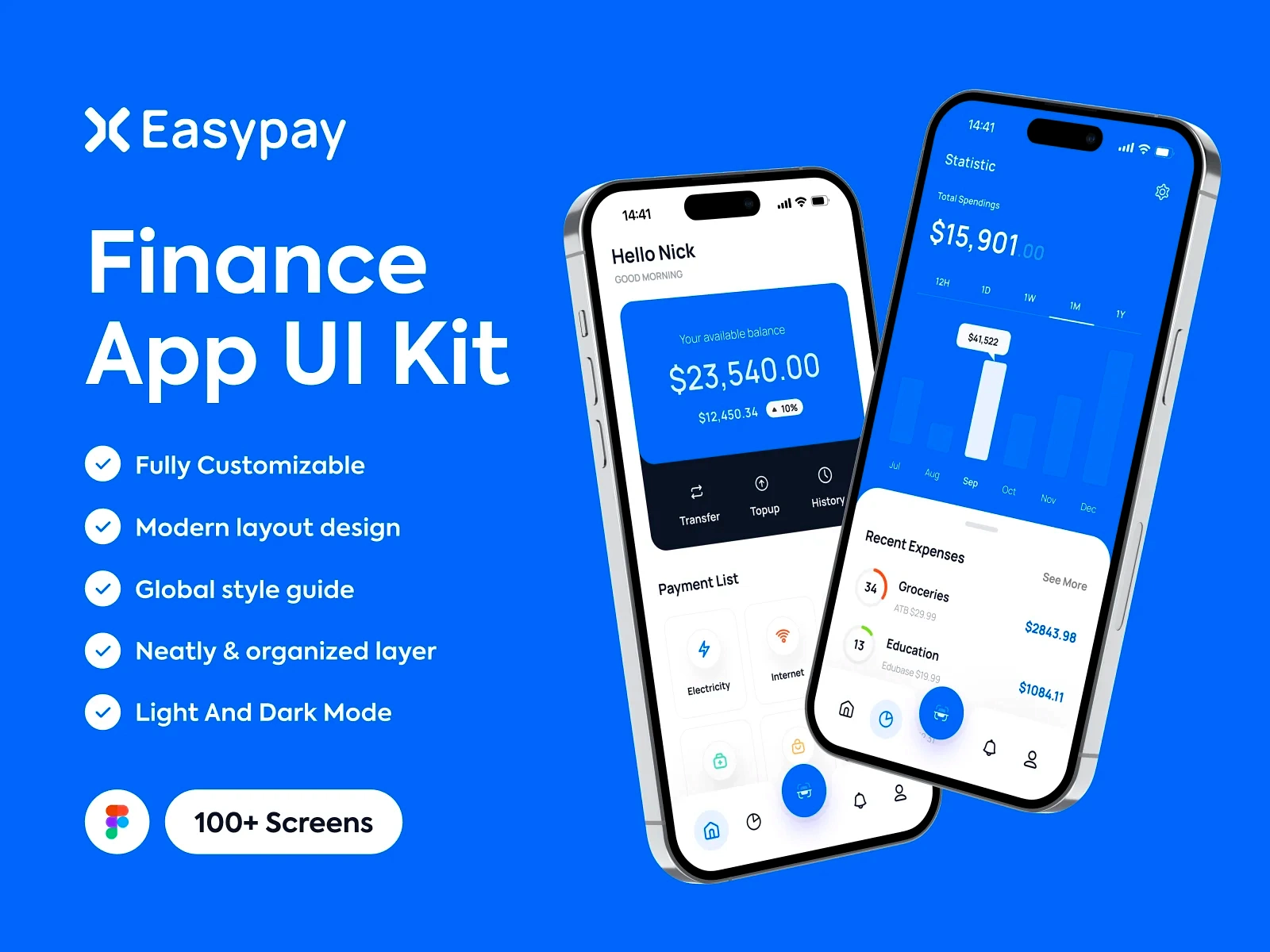 [PRO] Easypay Finance App UI Kit