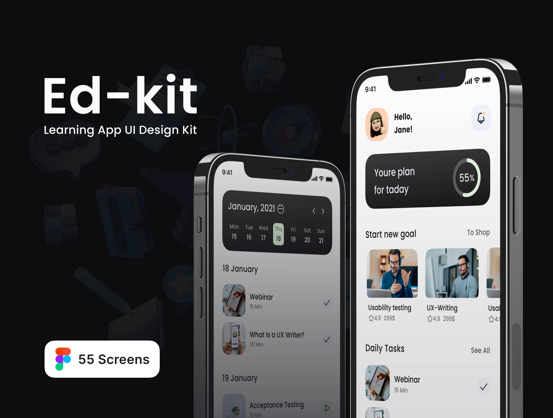 [VIP] Ed-tech Learning App UI Design Kit
