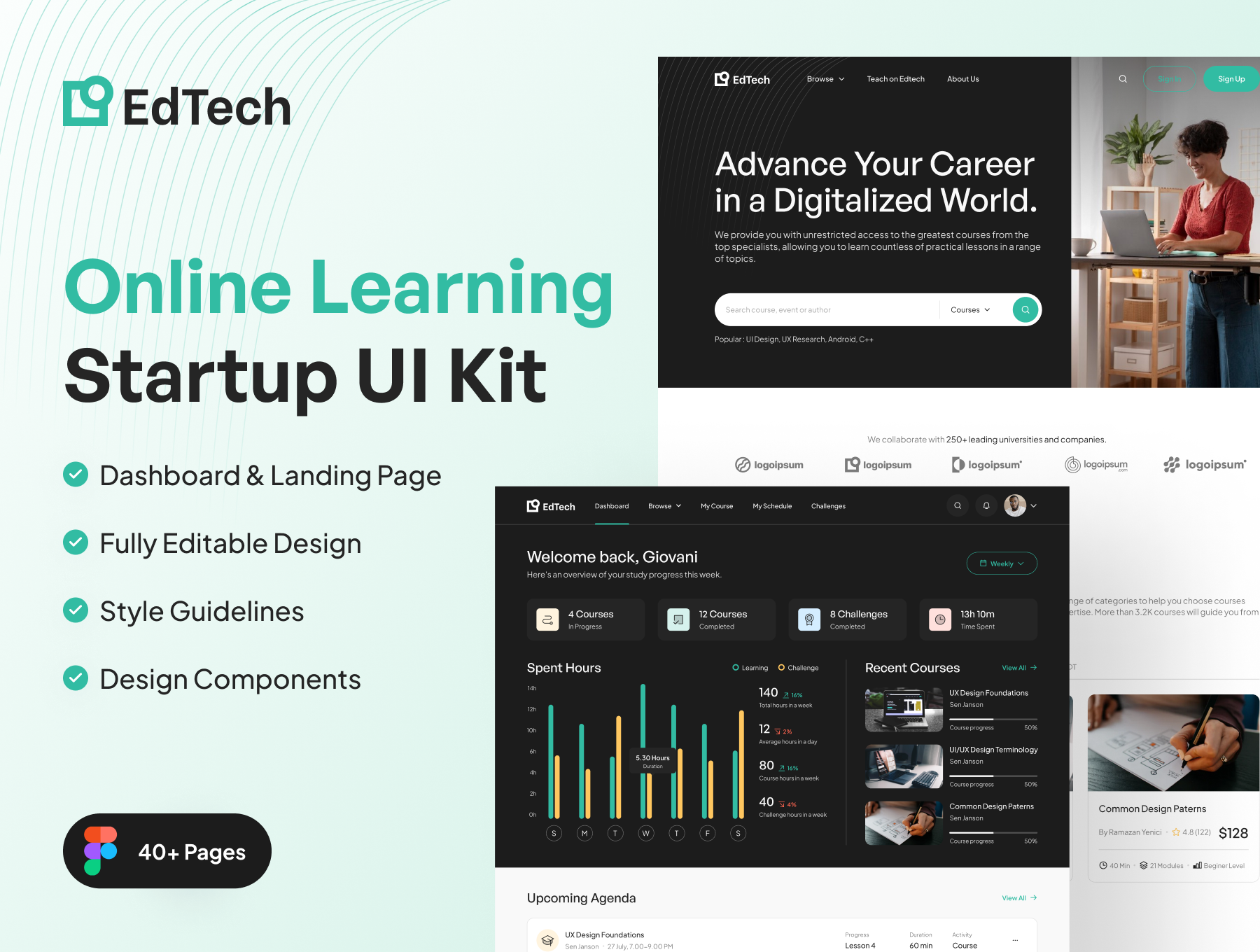 [VIP] EdTech: Online Learning Startup Web UI Kit