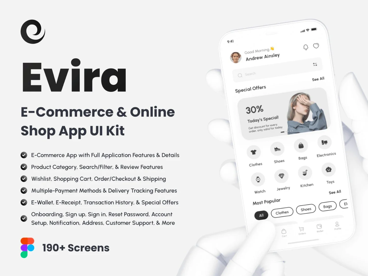 [VIP] Evira: E-Commerce & Online Shop App UI Kit