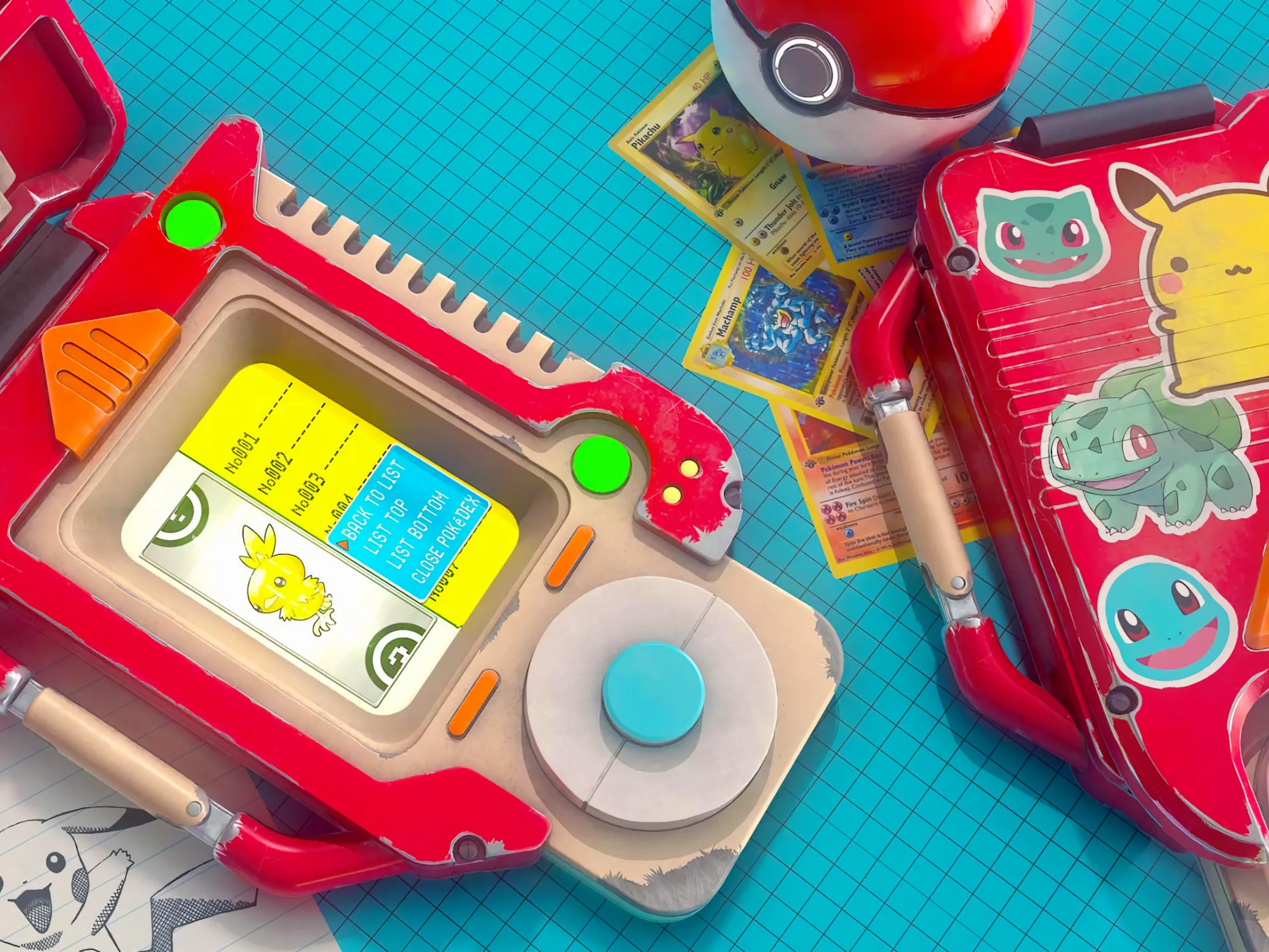 how to make a real pokedex