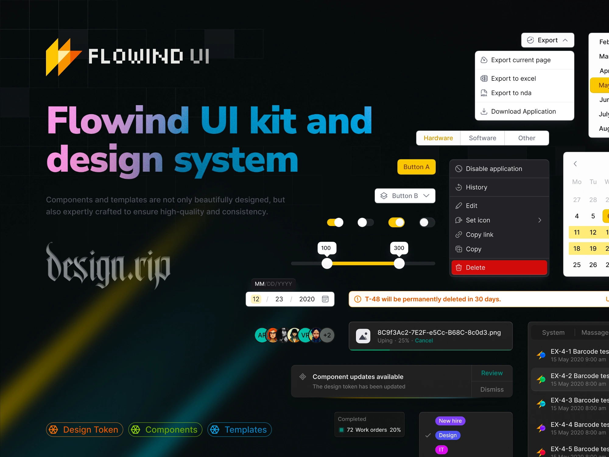 [$] Flowind Design System Pro ✦