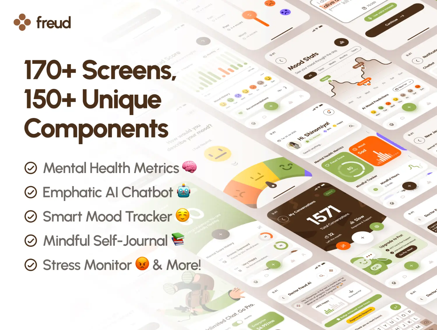 [VIP] freud UI Kit: AI Mental Health App