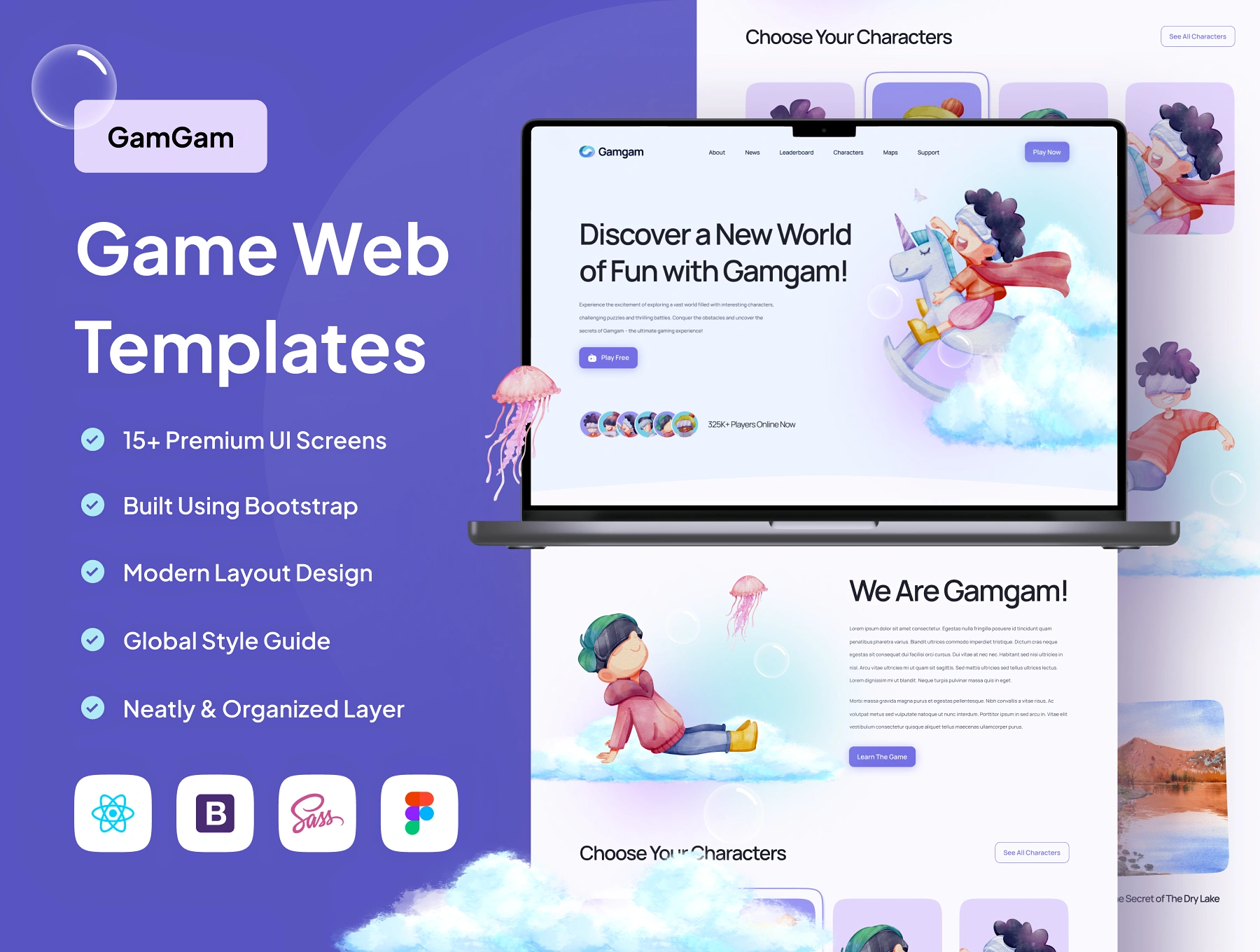 VIP] Gamgam: Game Web Templates - Designers Community