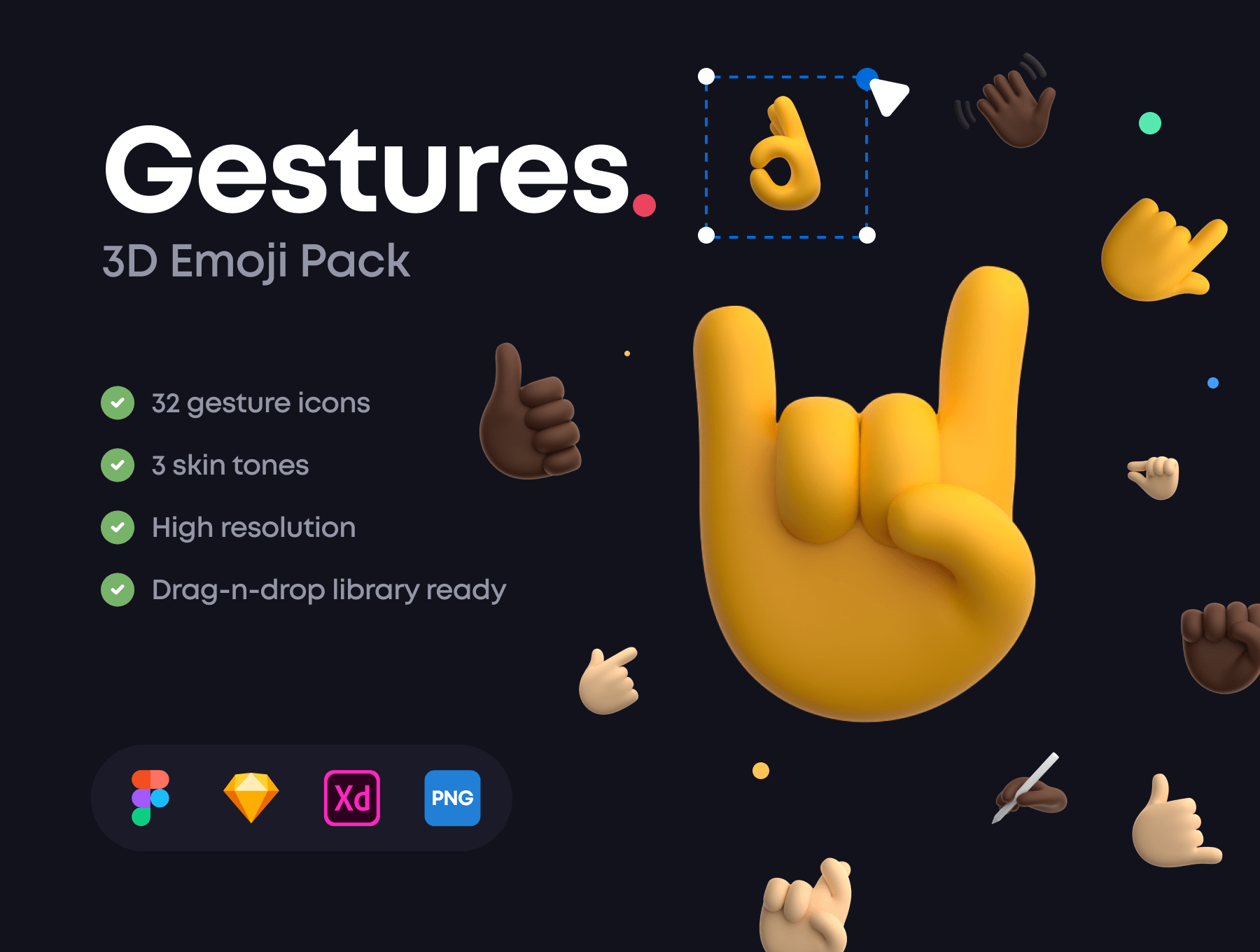 [VIP] Gestures: 3D Emoji Pack