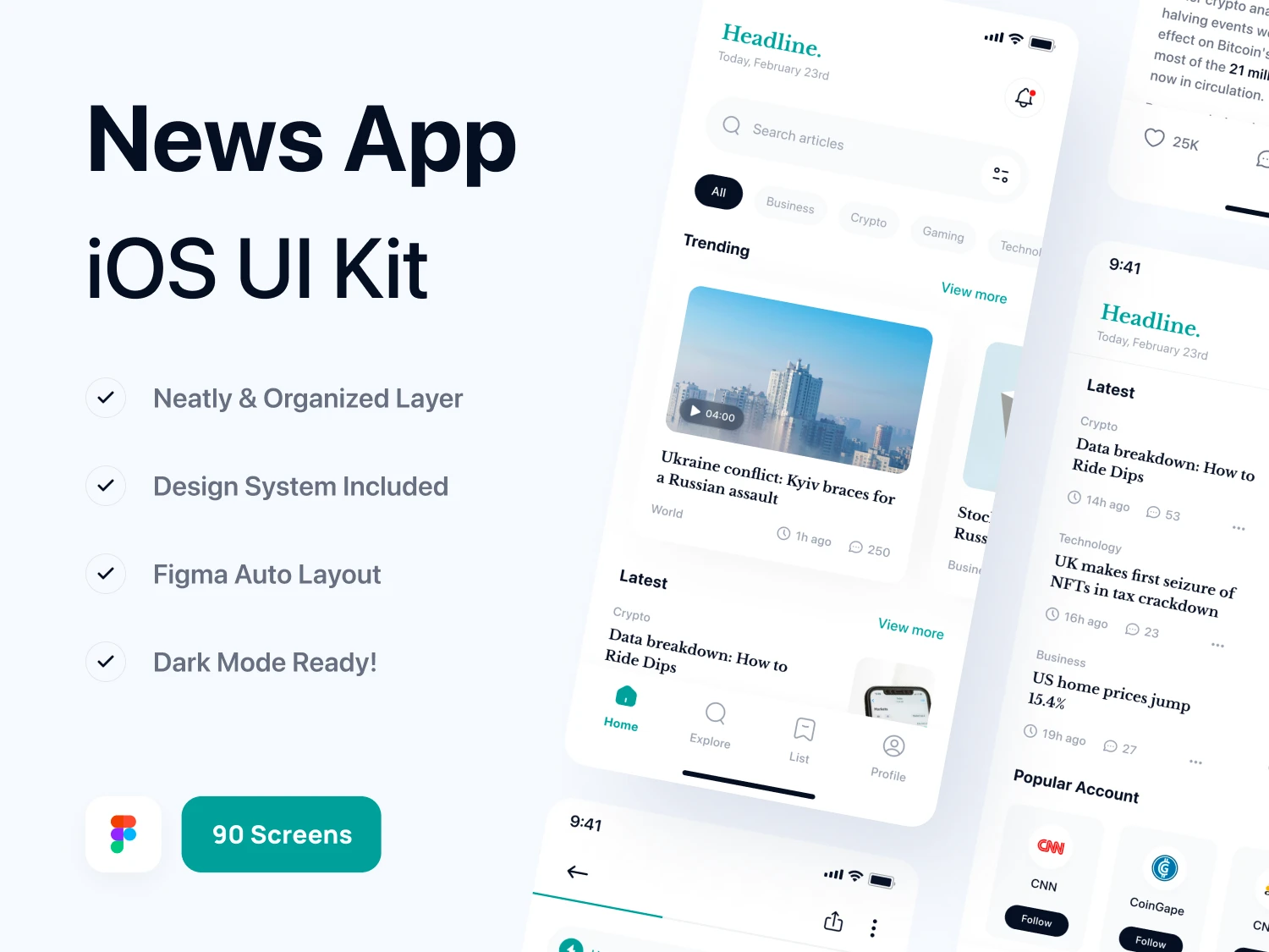 [VIP] Headline: News App UI Kit