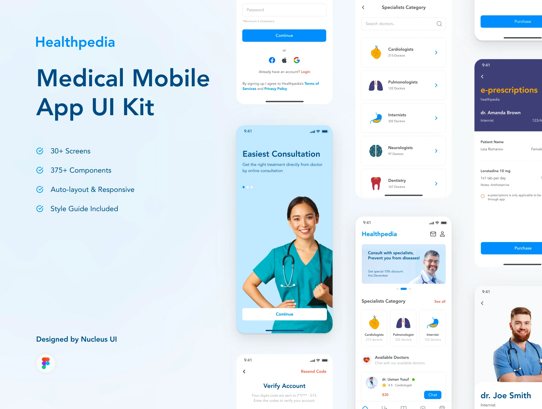 [VIP] Healthpedia: Medical Mobile App UI Kit