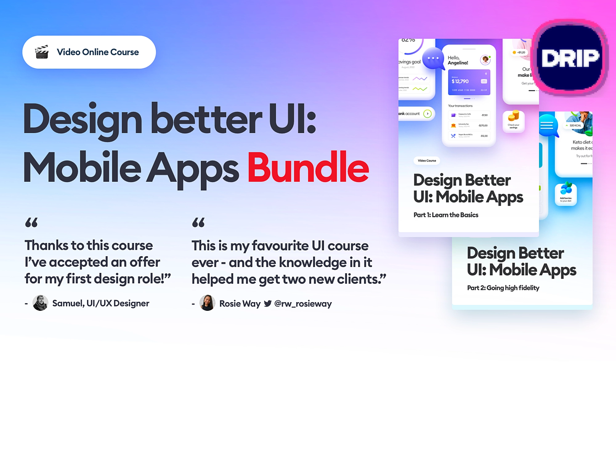 [VIP] Hype4 Academy: Design Better UI Mobile Apps (BUNDLE - PART 1&2)