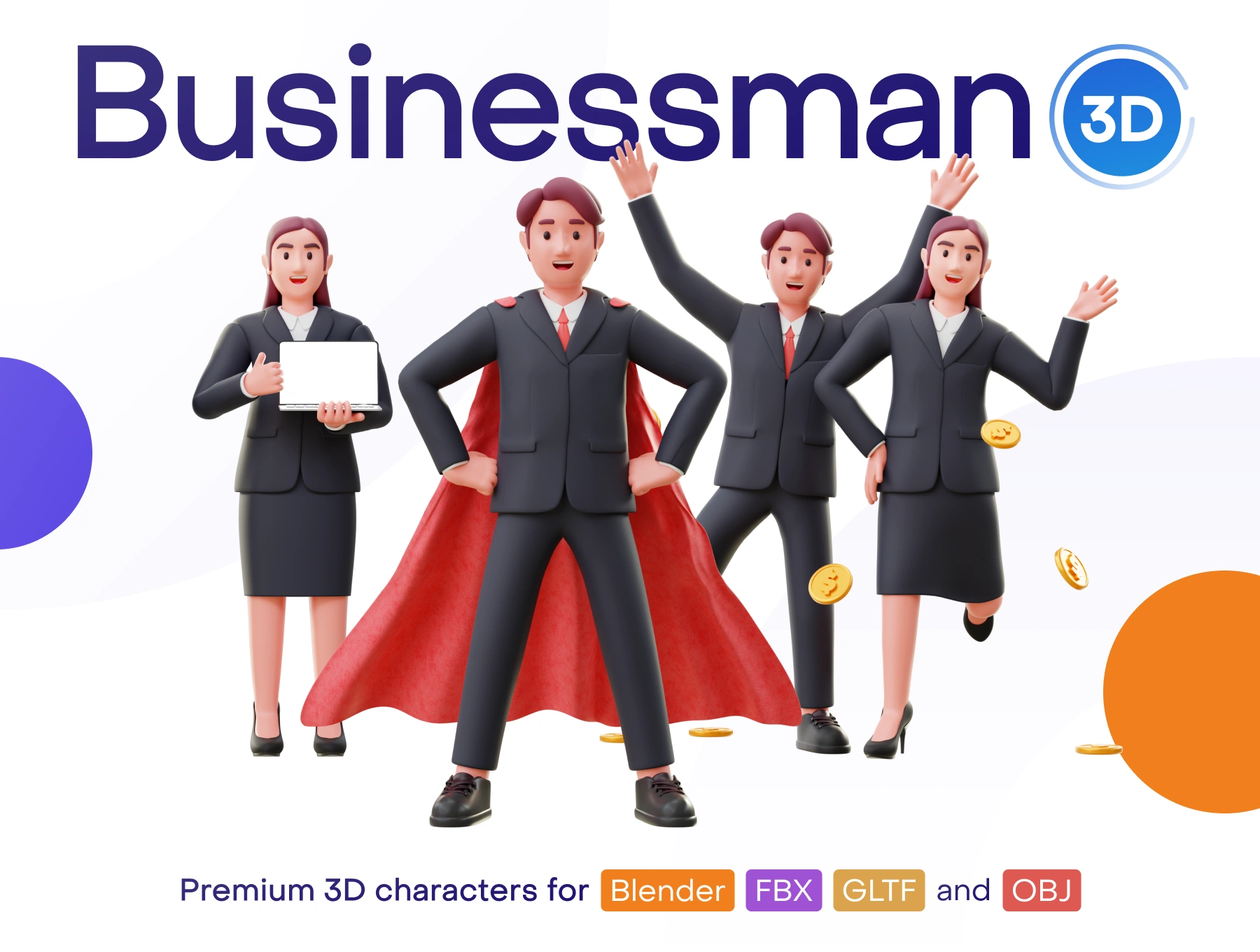 [VIP] Jobly: Businessman 3D Characters