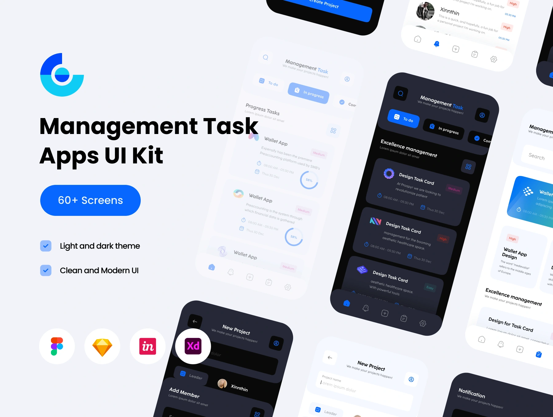 [VIP] Management Task Mobile Apps UI KIT