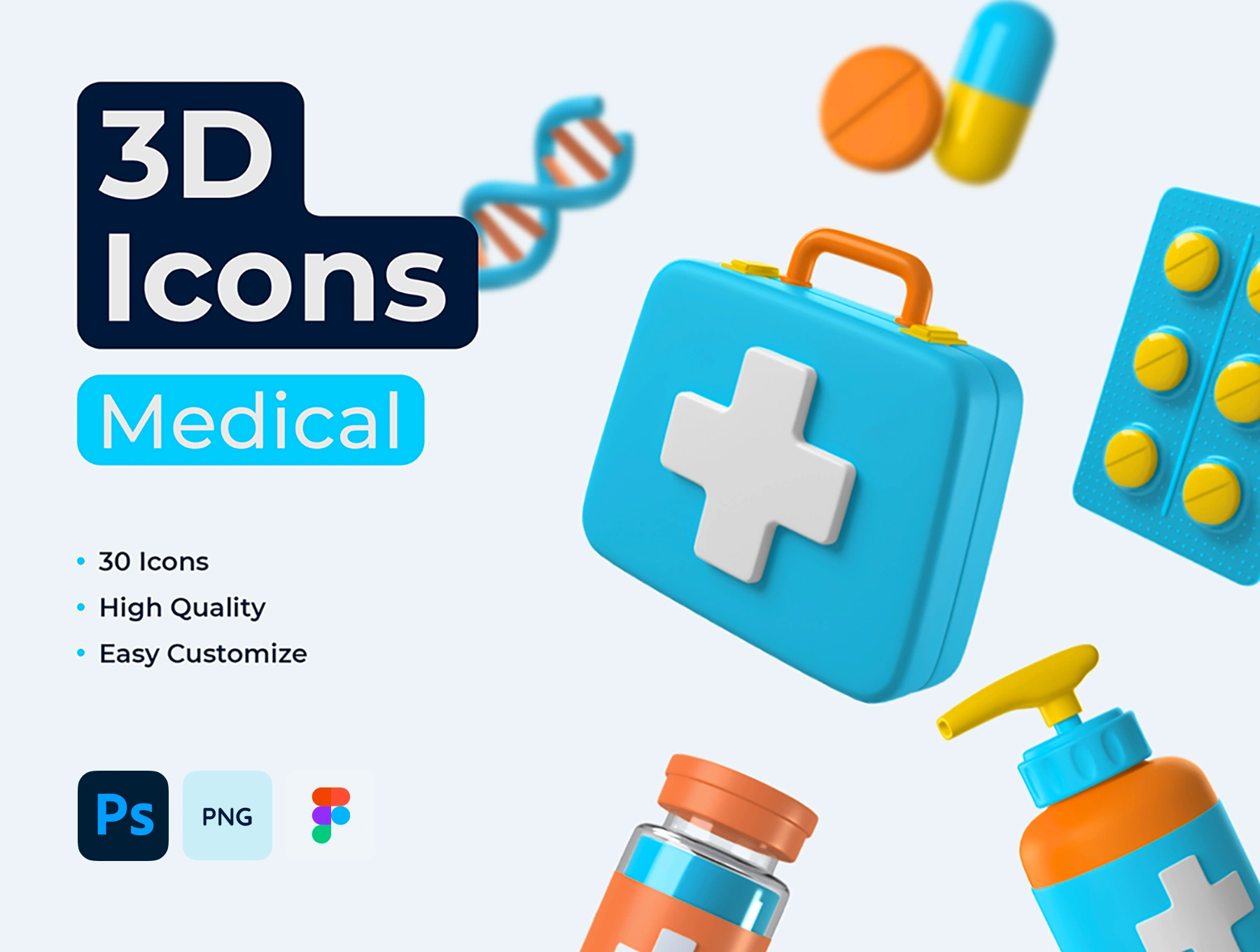 [VIP] Medical 3D Icons