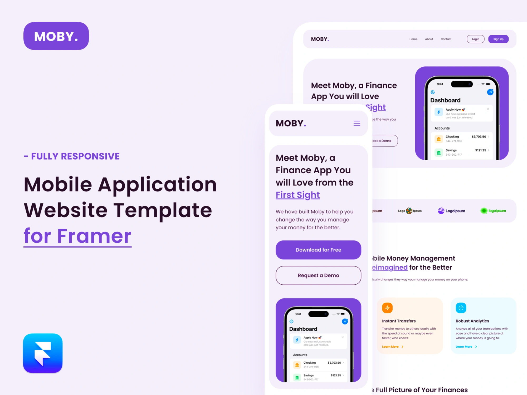 [VIP] Moby: Mobile Application Website Template