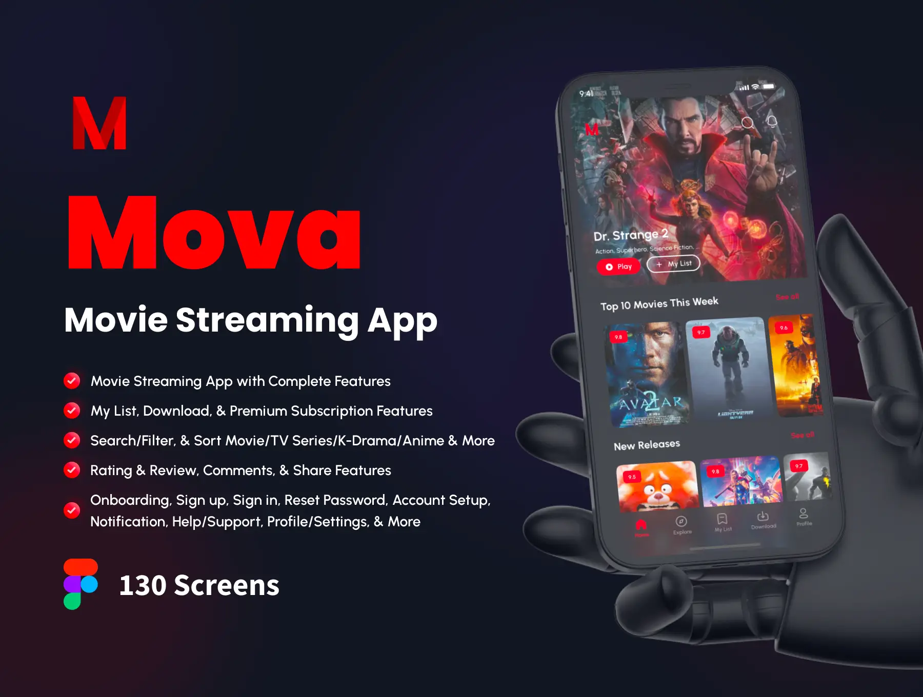 [VIP] Mova: Movie Streaming App