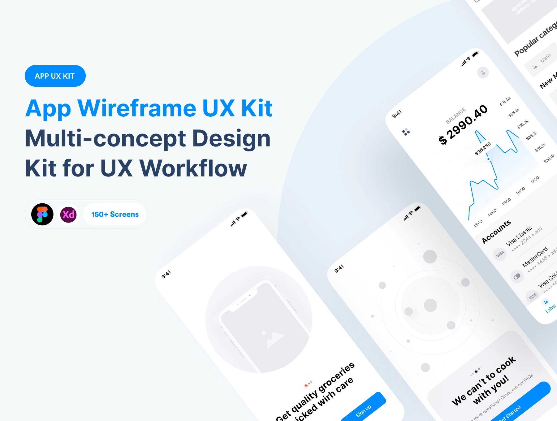 [VIP] Multi-concept App Wireframe UX Kit