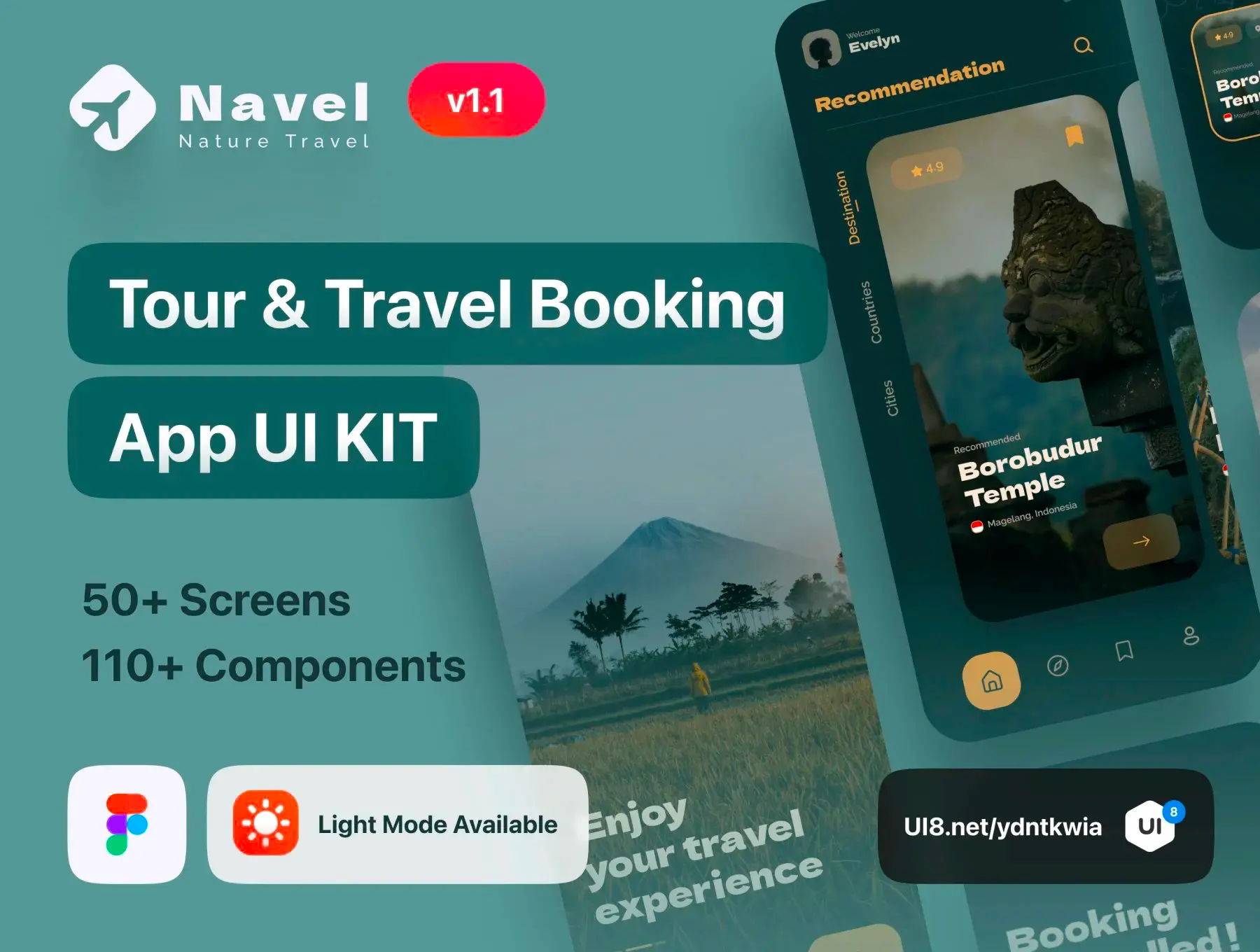 [VIP] Navel: Nature Travel Expedia App UI Kit
