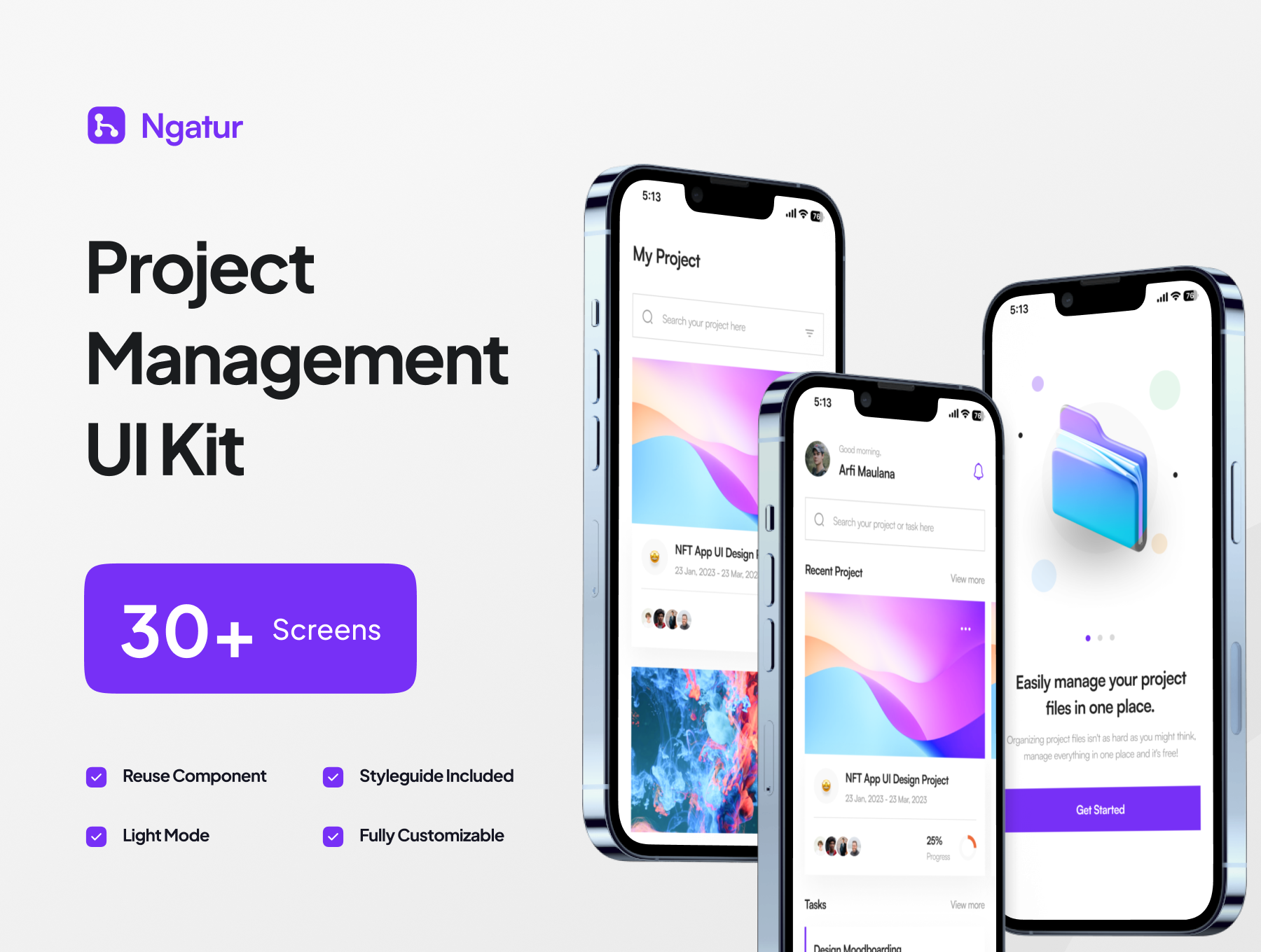 [VIP] Ngatur: Project Management App UI Kit