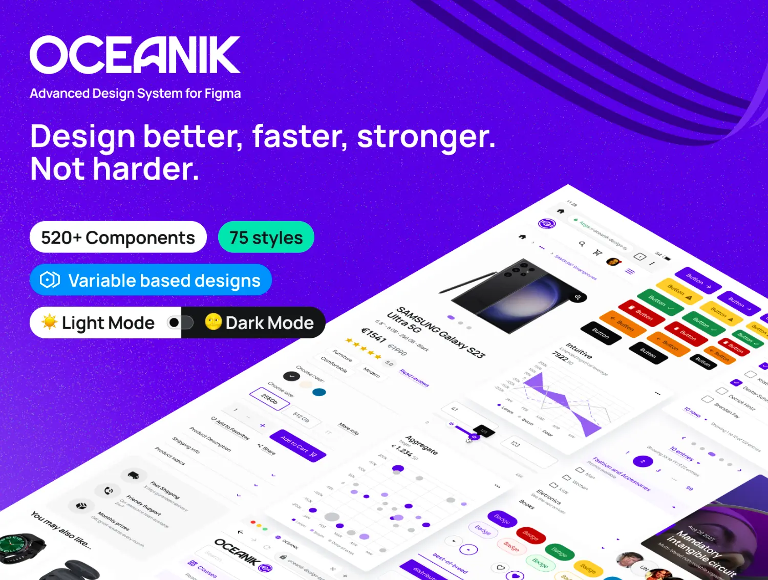 [VIP] Oceanik: Advanced Design System for Figma