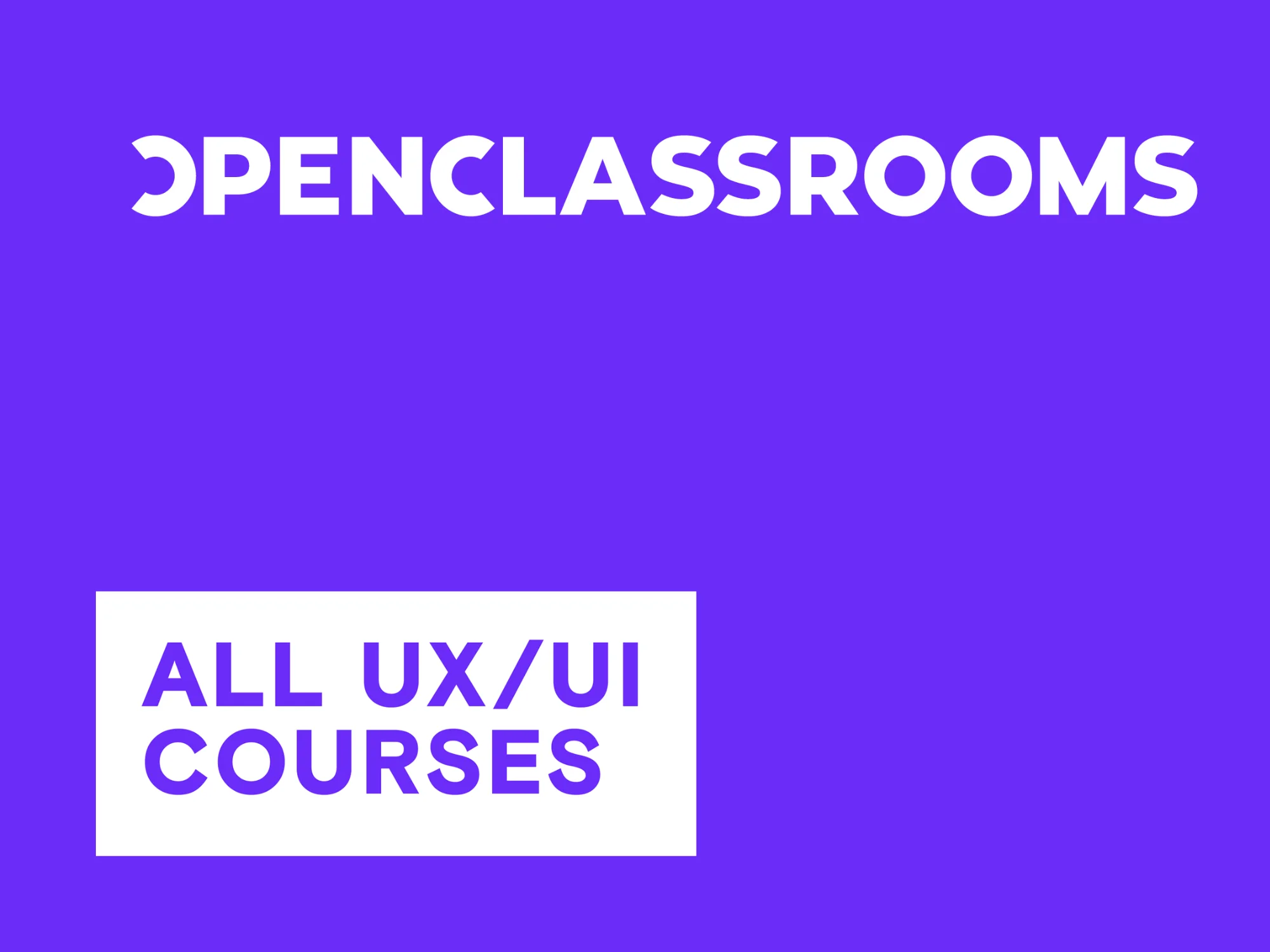 [VIP] OpenClassrooms: All UX/UI Courses