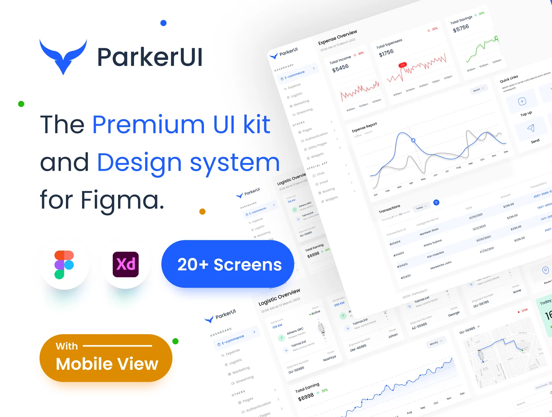 [VIP] ParkerUI: Premium Analytics UI kit