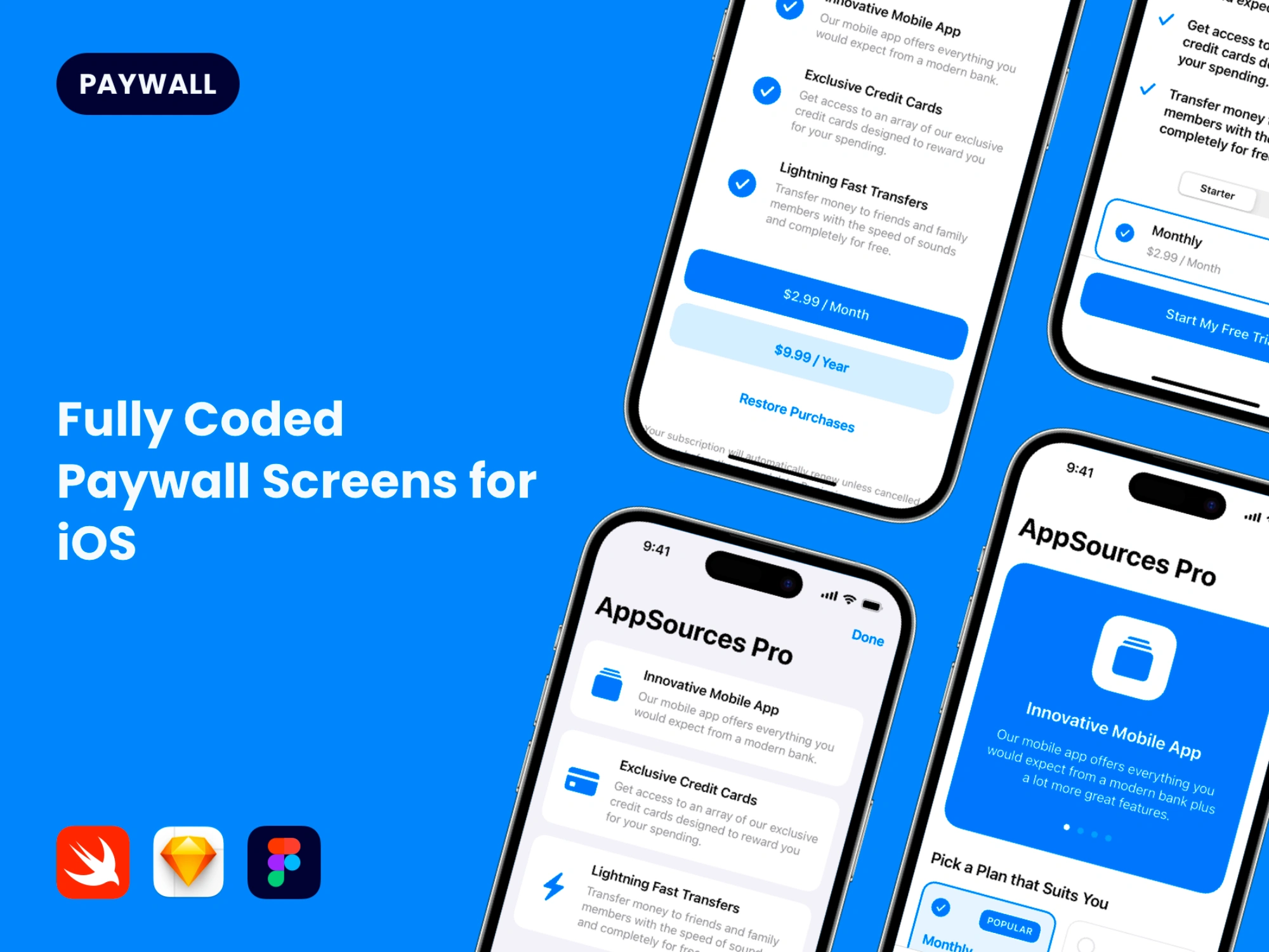 [VIP] Coded Paywall Screens for iOS