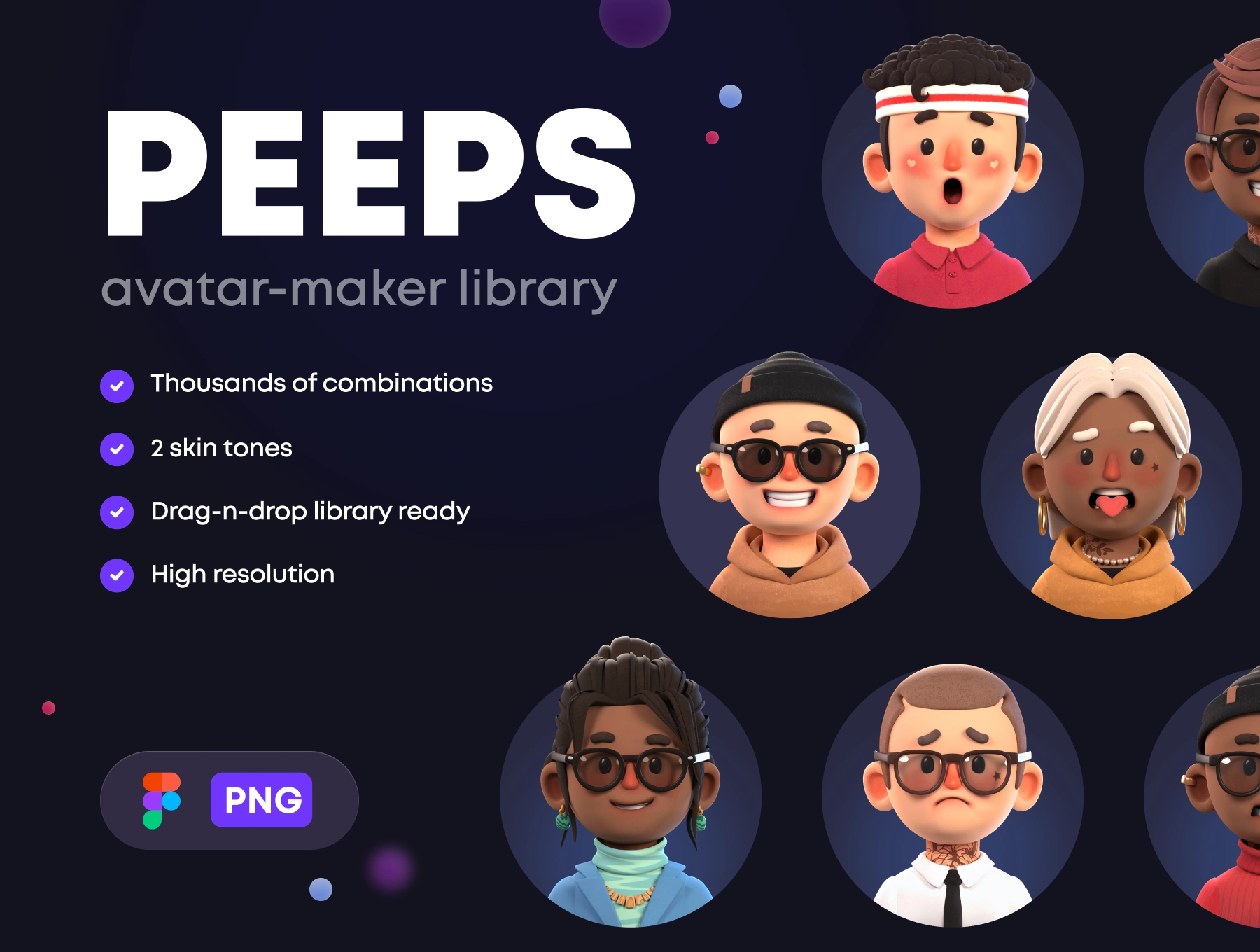 VIP] PEEPS 3D Avatar-Maker Library - Designers Community