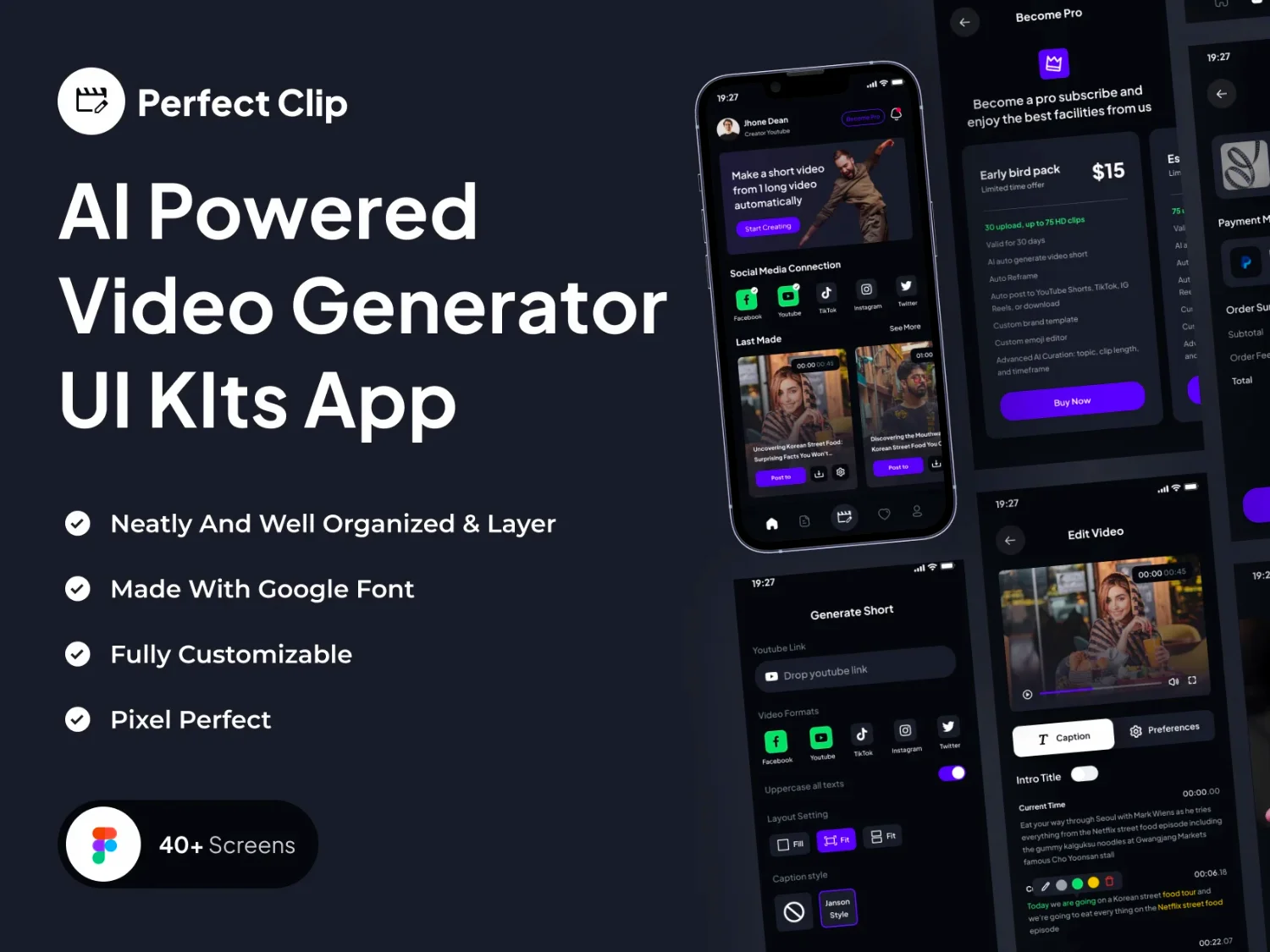[VIP] Perfect Clip: AI Powered Video Generator UI KIts App