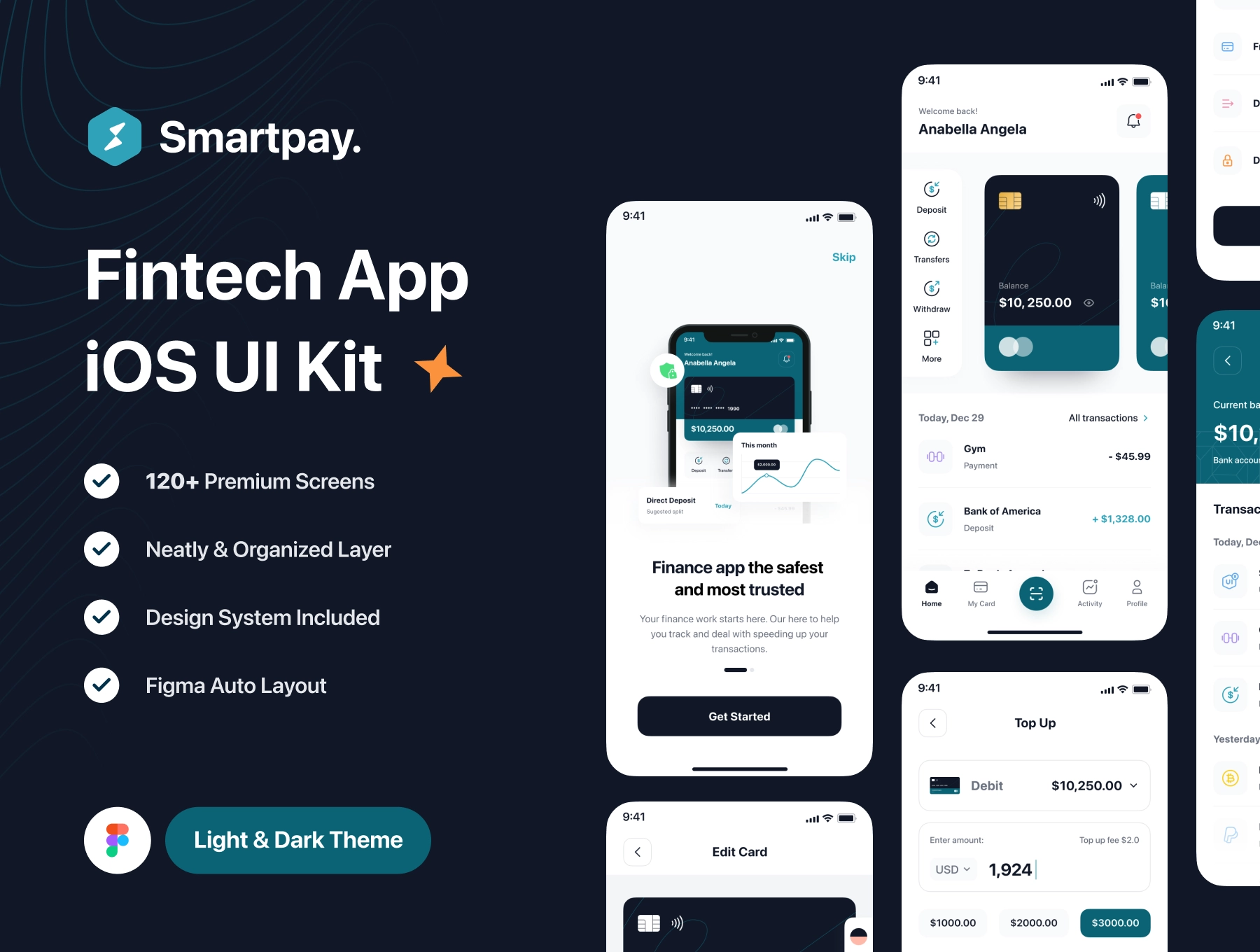 [VIP] Smartpay: Fintech App iOS UI Kit