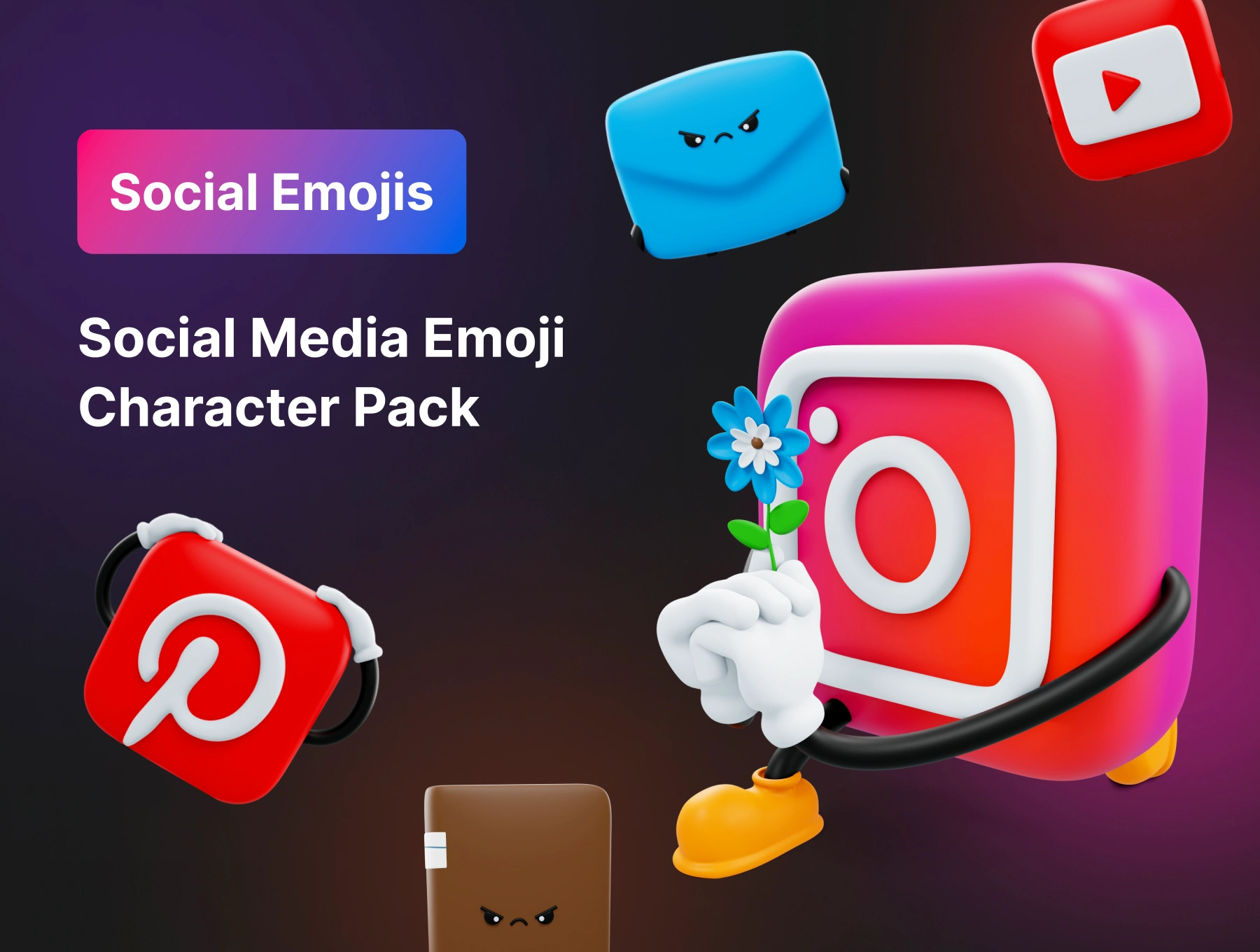 [VIP] Social Media Emoji Character: Premium 3D Emoji for Social Media