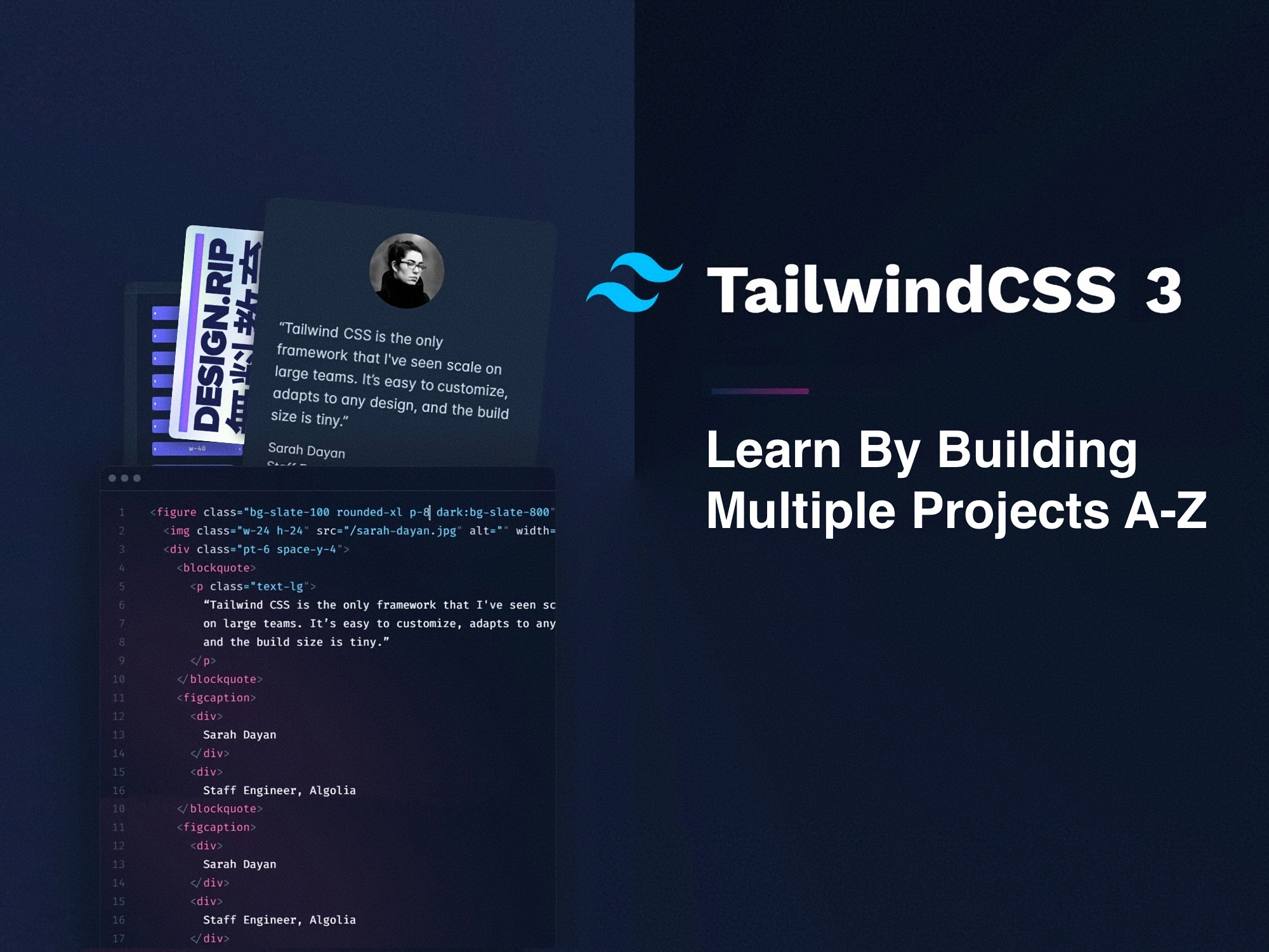 [VIP] Tailwind CSS 3: Learn By Building Multiple Projects A-Z