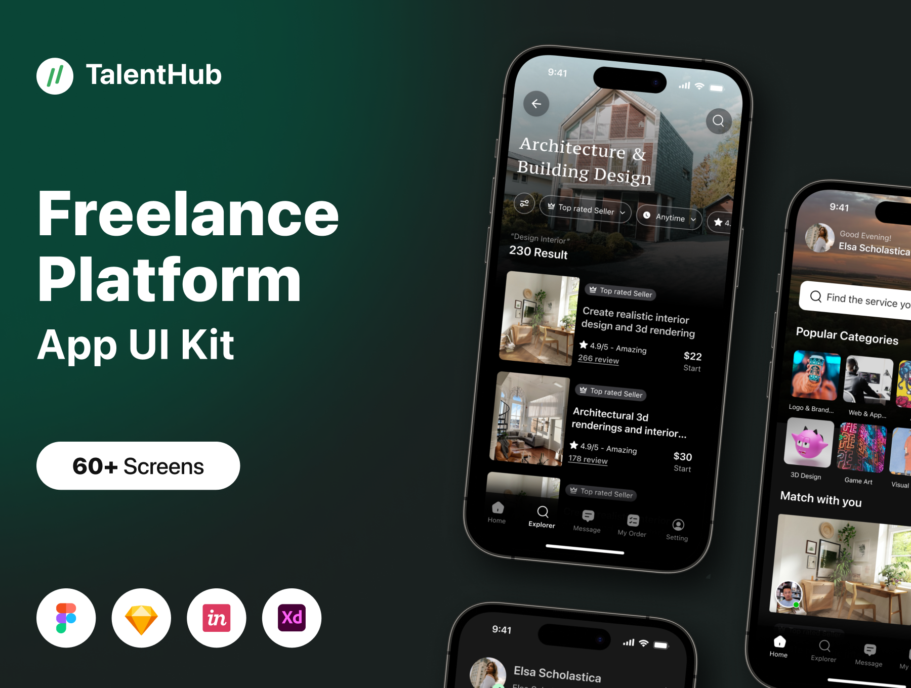 [VIP] TalentHub: Freelance Platform Apps UI KIT