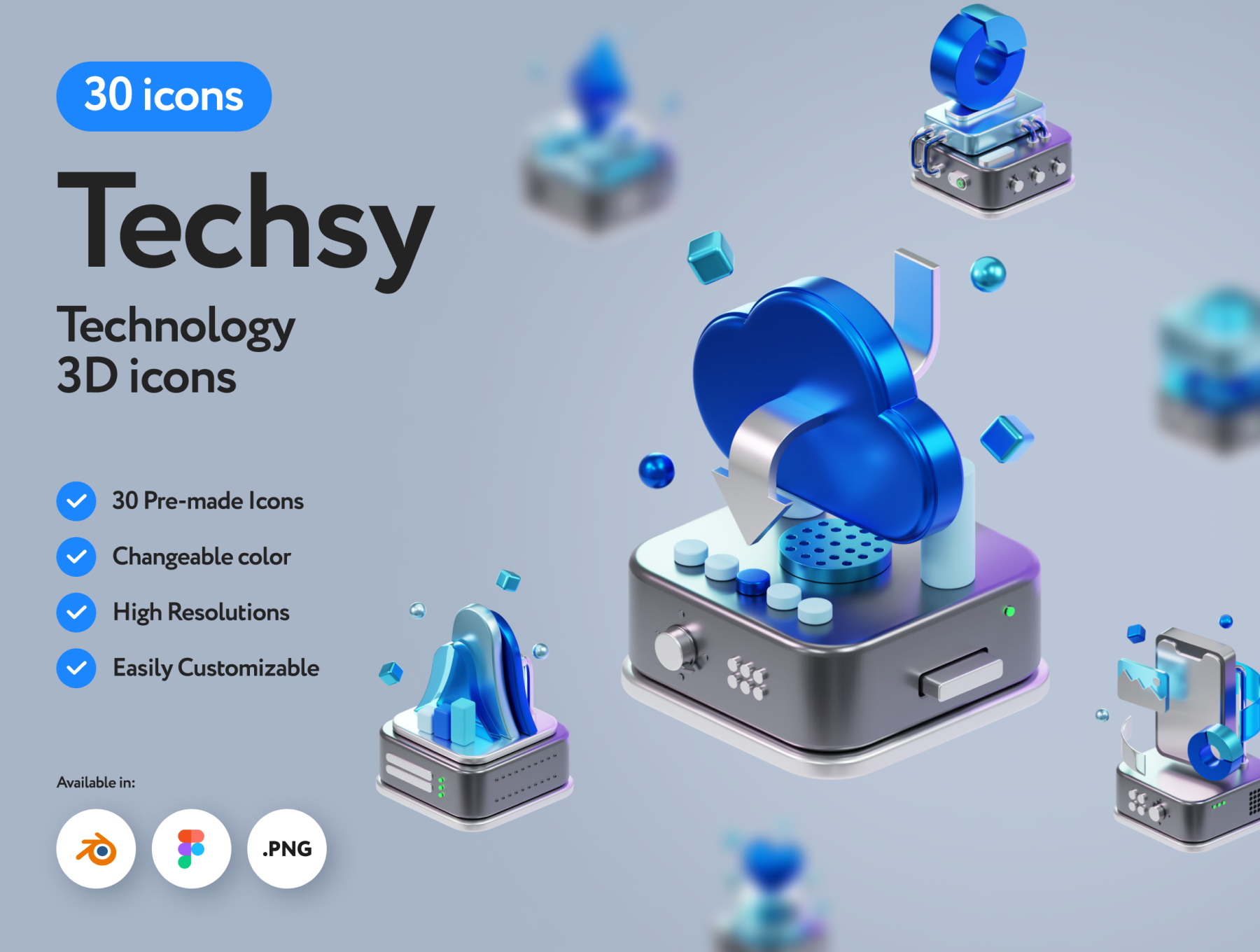 [VIP] Techsy Technology 3D Icons