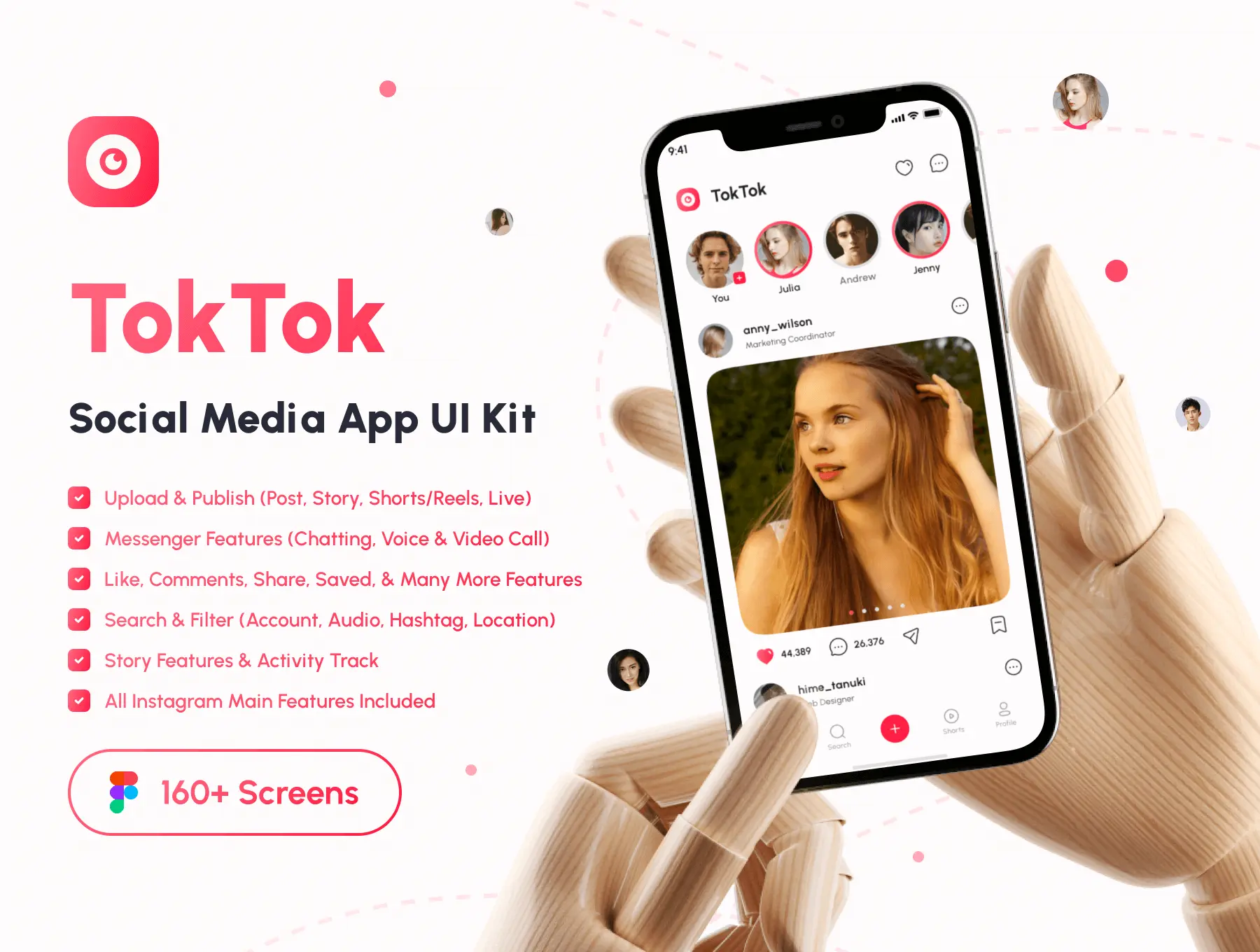[VIP] TokTok: Social Media App UI Kit
