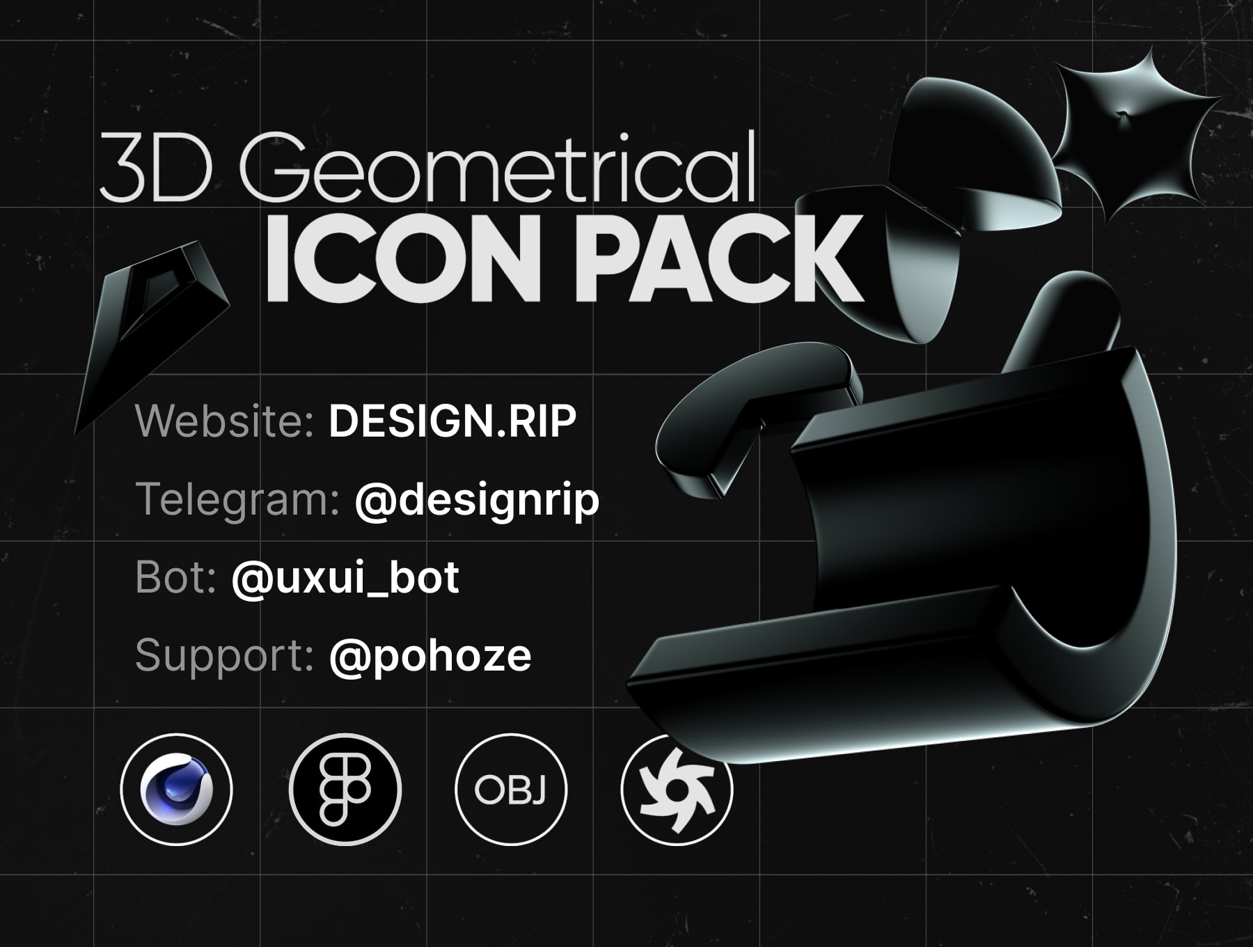 [VIP] 3D Geometrical: 3D Icon Pack