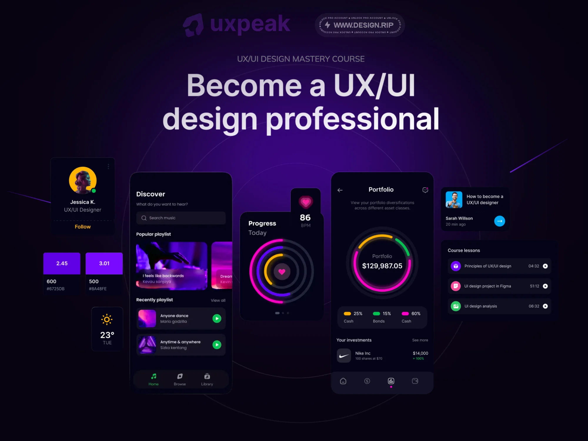 [VIP] uxpeak: UX/UI Design Mastery Course