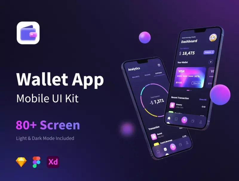 [VIP] Wallet App: Mobile UI Kits