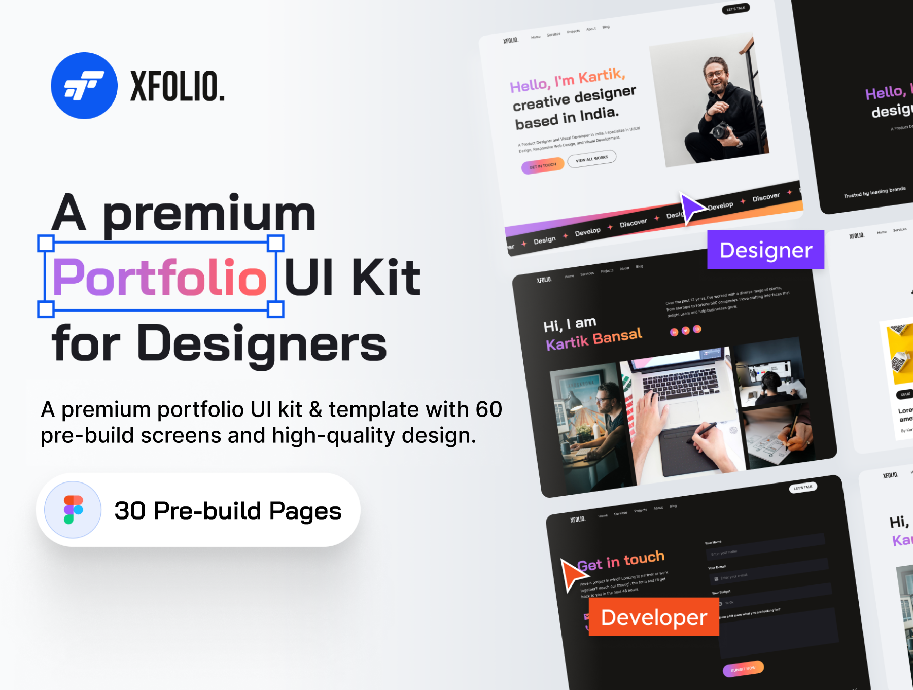 [VIP] Xfolio: Portfolio Website UI Kit