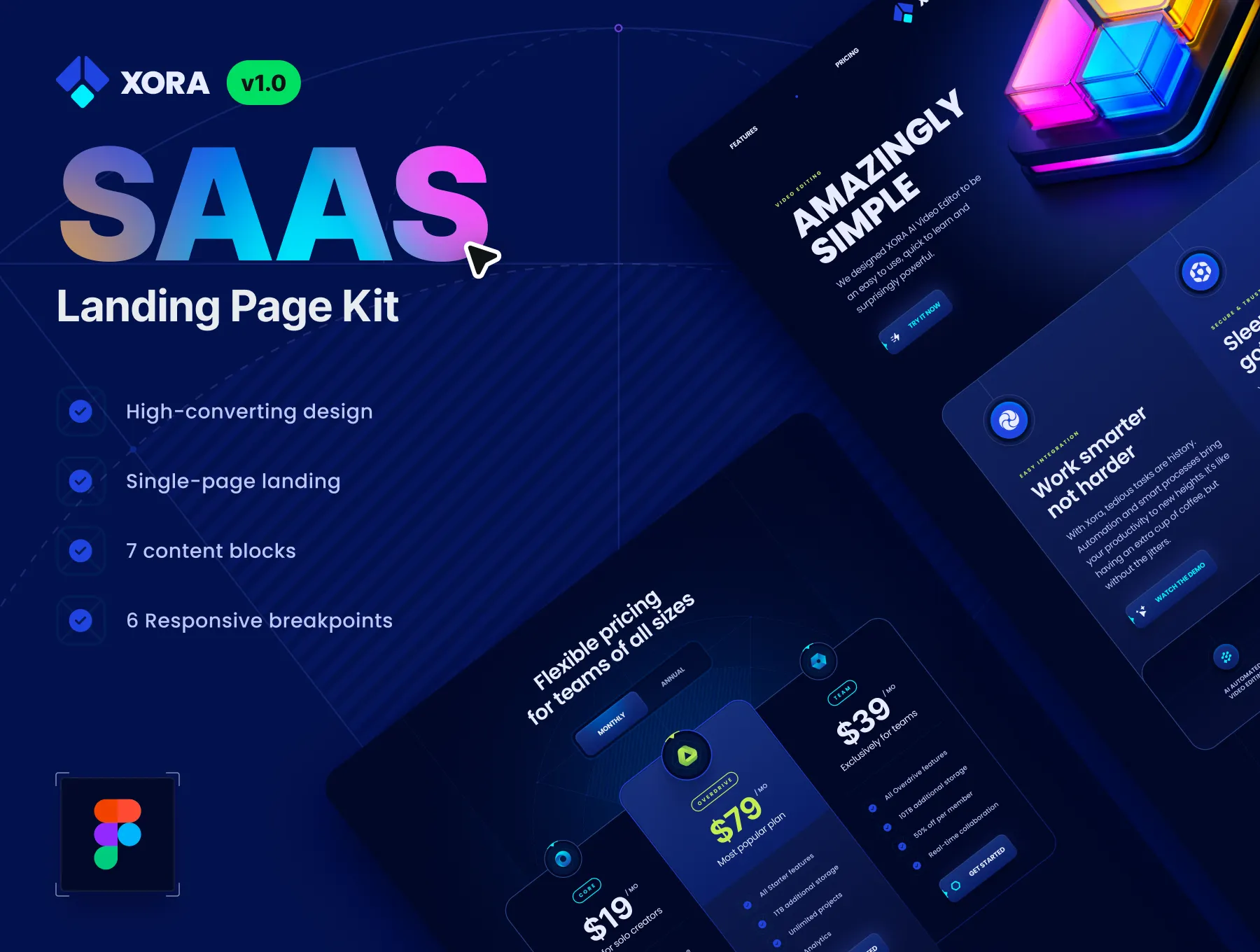 [VIP] XORA: SaaS Landing Page Kit